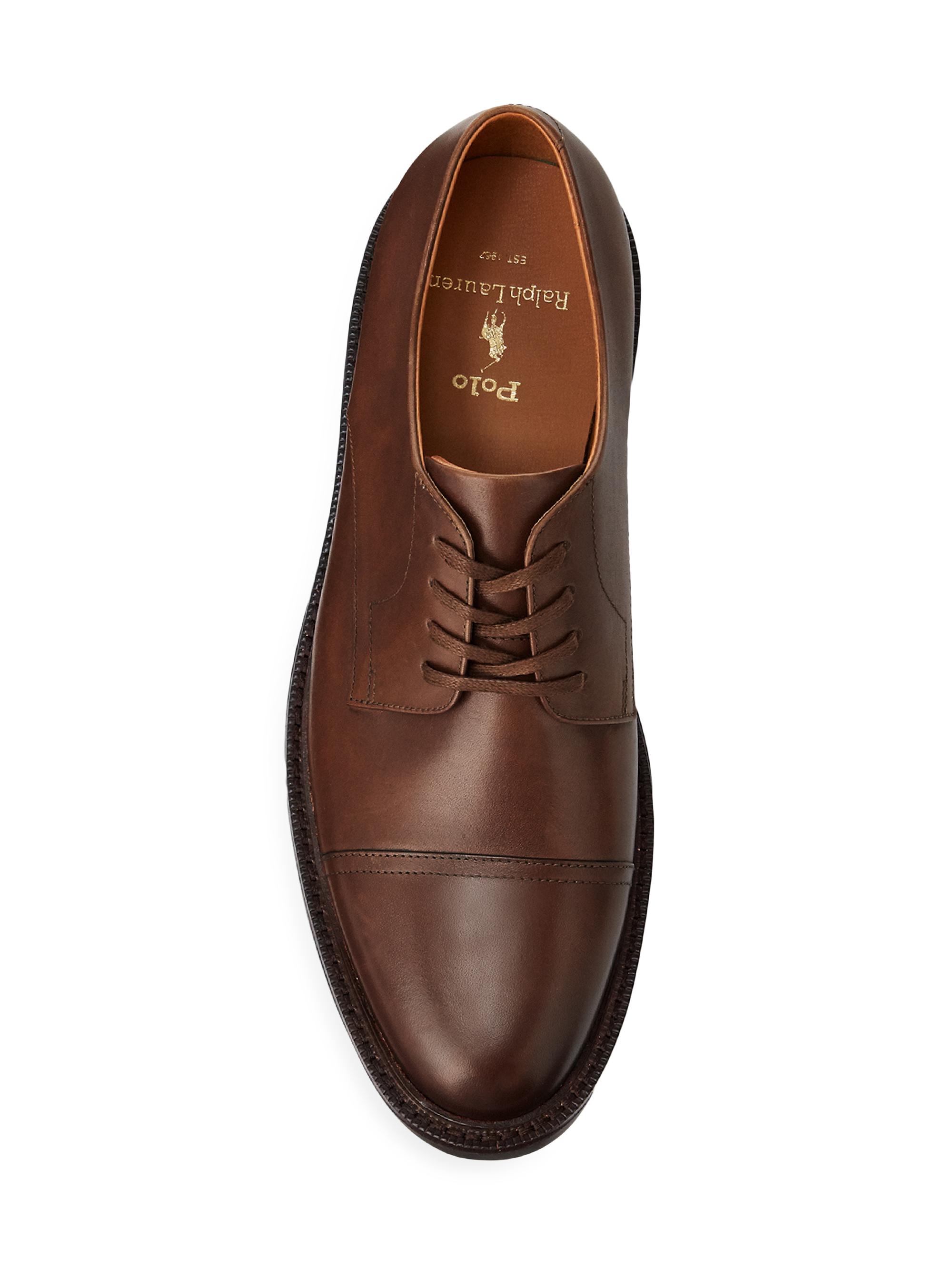 Polo Ralph Lauren Asher cap toe Brown Leather Dress Shoes NWOB Polo Ralph Lauren Asher Captoe Dress Shoes | Shopbop main image 2