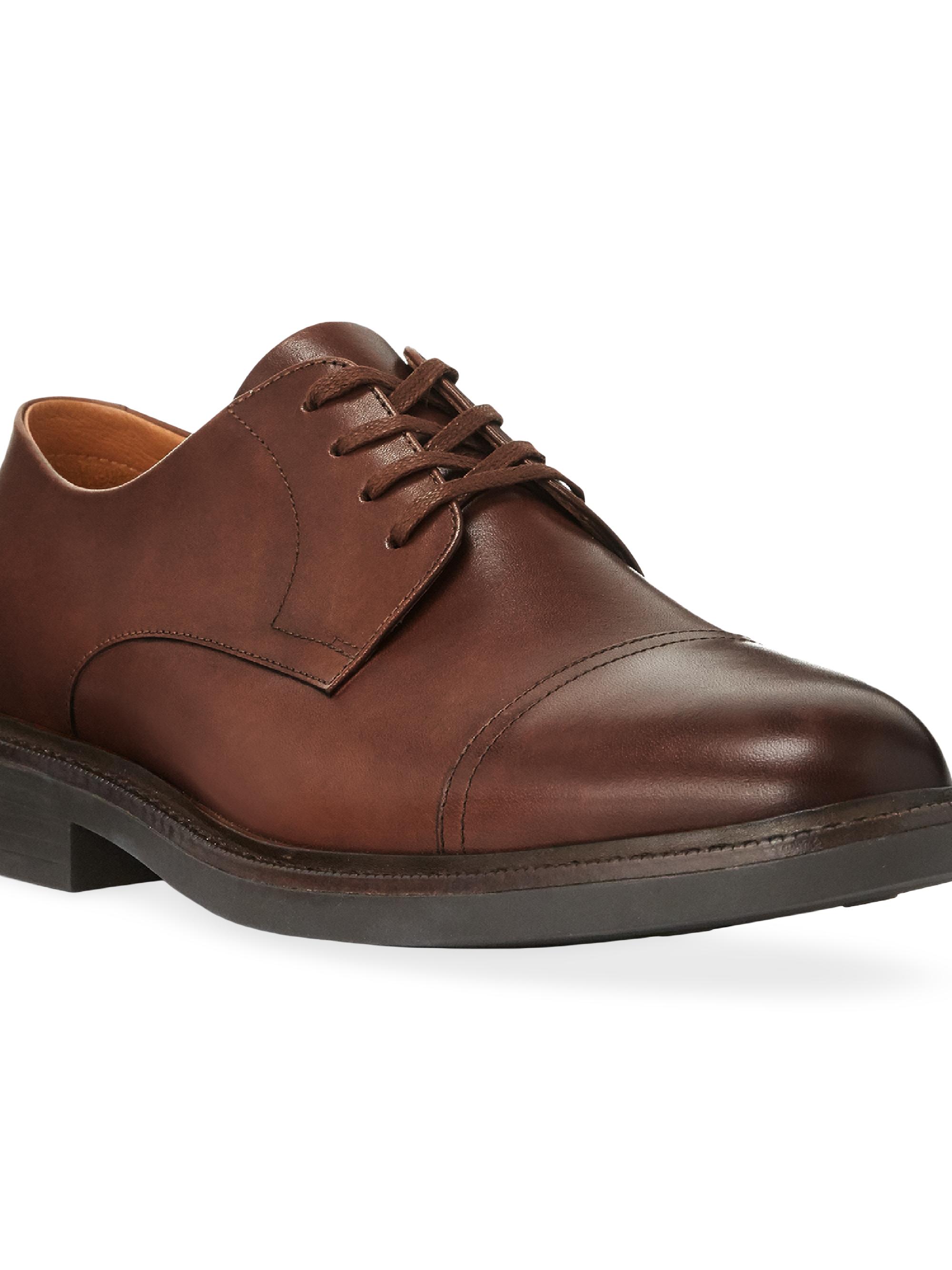 Polo Ralph Lauren Asher Cap-Toe Leather Oxfords | Saks Fifth  display picture 2