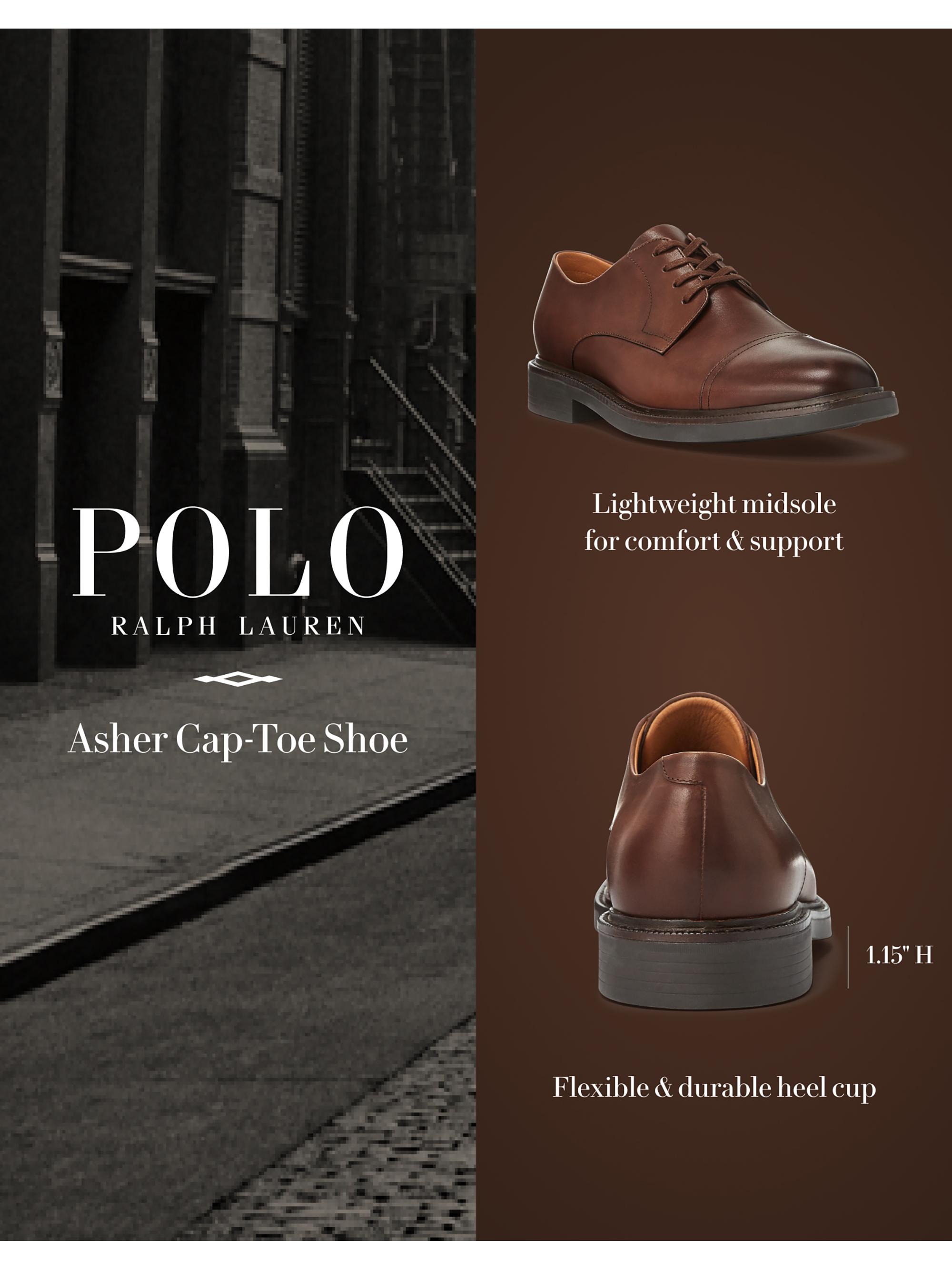 Polo Ralph Lauren Asher Cap-Toe Leather Oxfords | Saks Fifth Avenue
