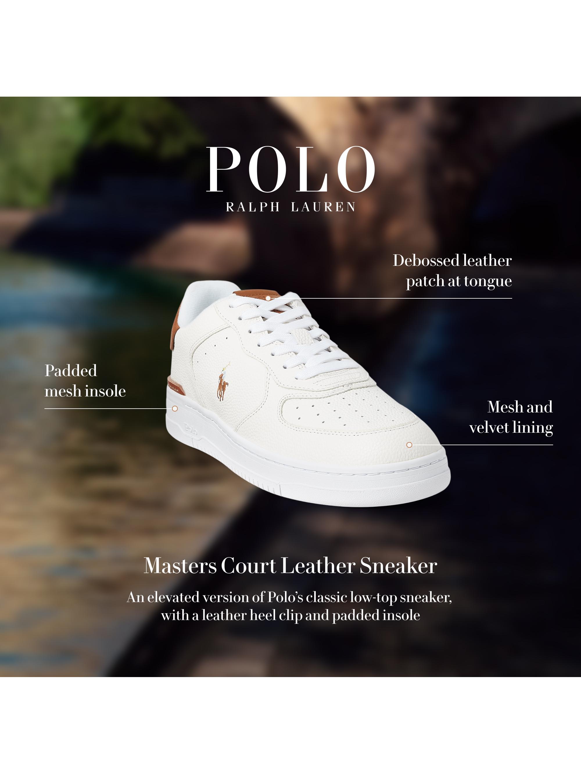Polo Ralph Lauren Masters Court Leather Sneakers | Saks Fifth Avenue