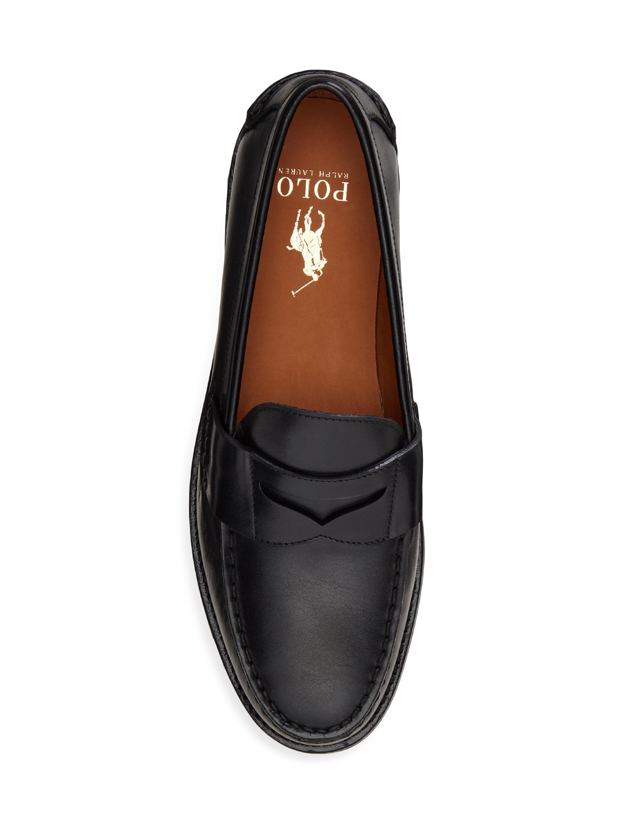 Polo Ralph Lauren Alston Penny Full-Grain Loafers | Saks Fifth Avenue