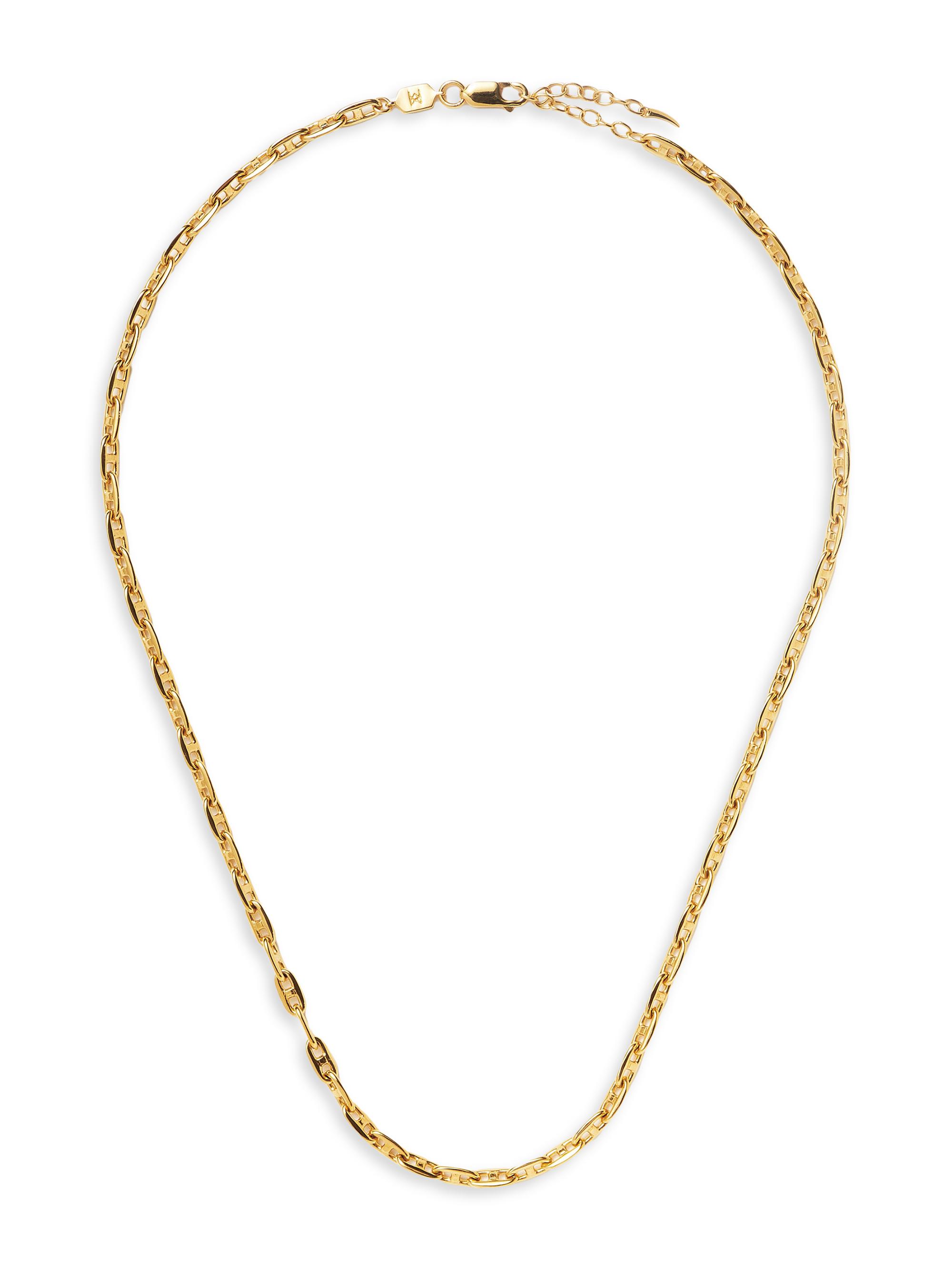 Missoma Women's Core Long 18K Gold-Plated Mariner Chain Necklace - Gold