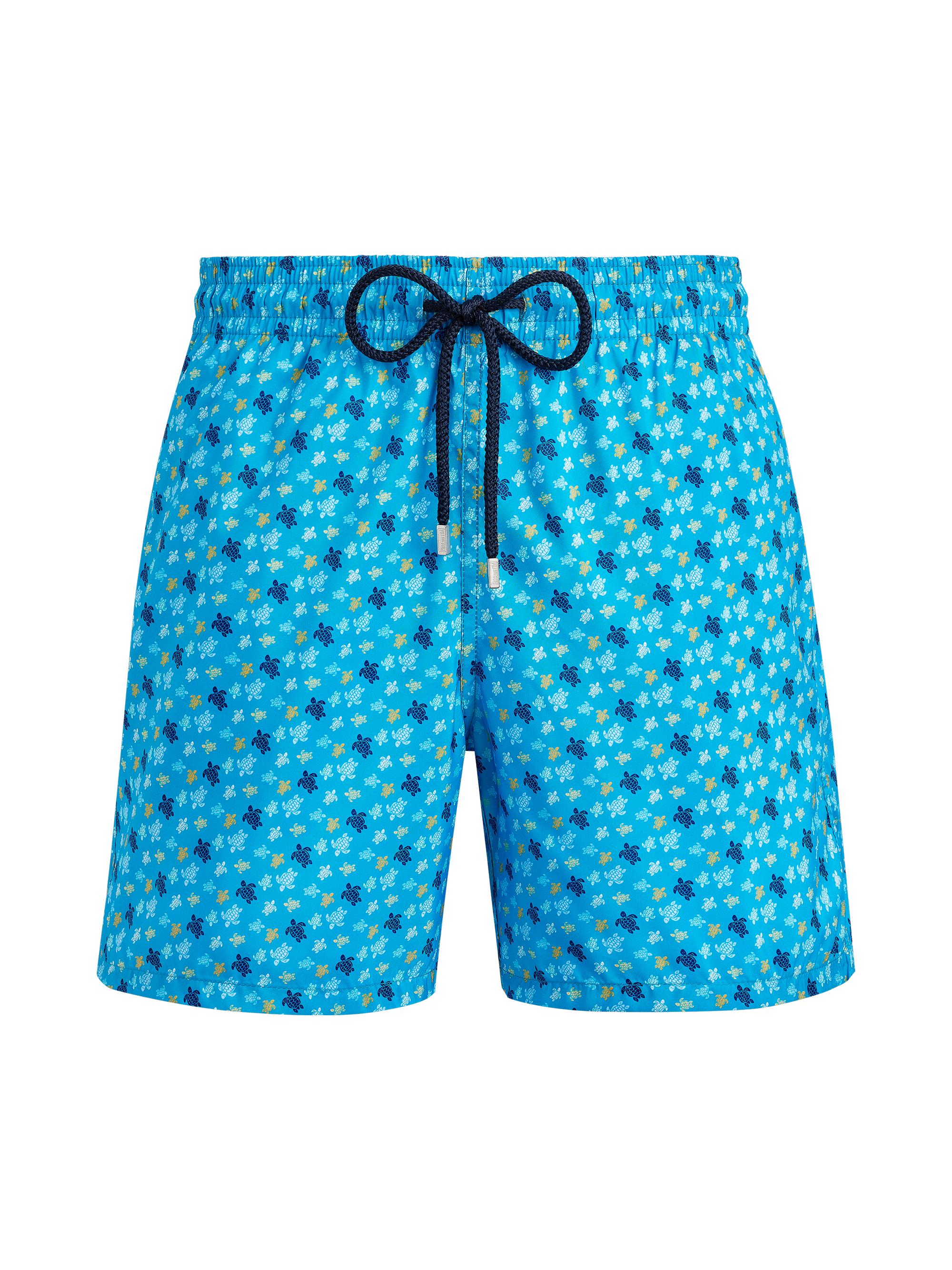 Vilebrequin Men's Turtle Swim Trunks - Hawaiian Blue