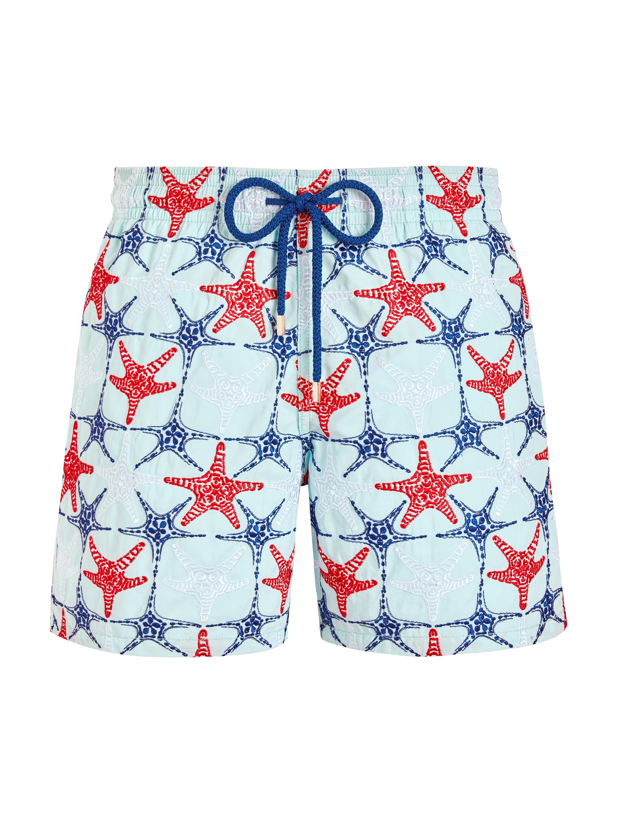 Vilebrequin Men's Starfish-Embroidered Swim Trunks - Thalassa