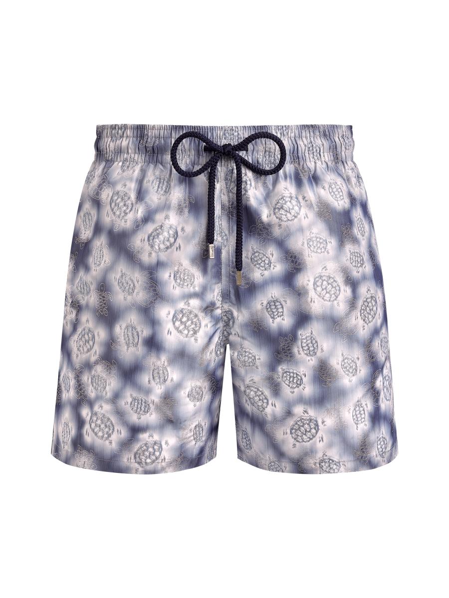 【HI FI FNK】Swimming Pool Shorts Men Ultra-light and packable Flocked Swim Shorts Tropical