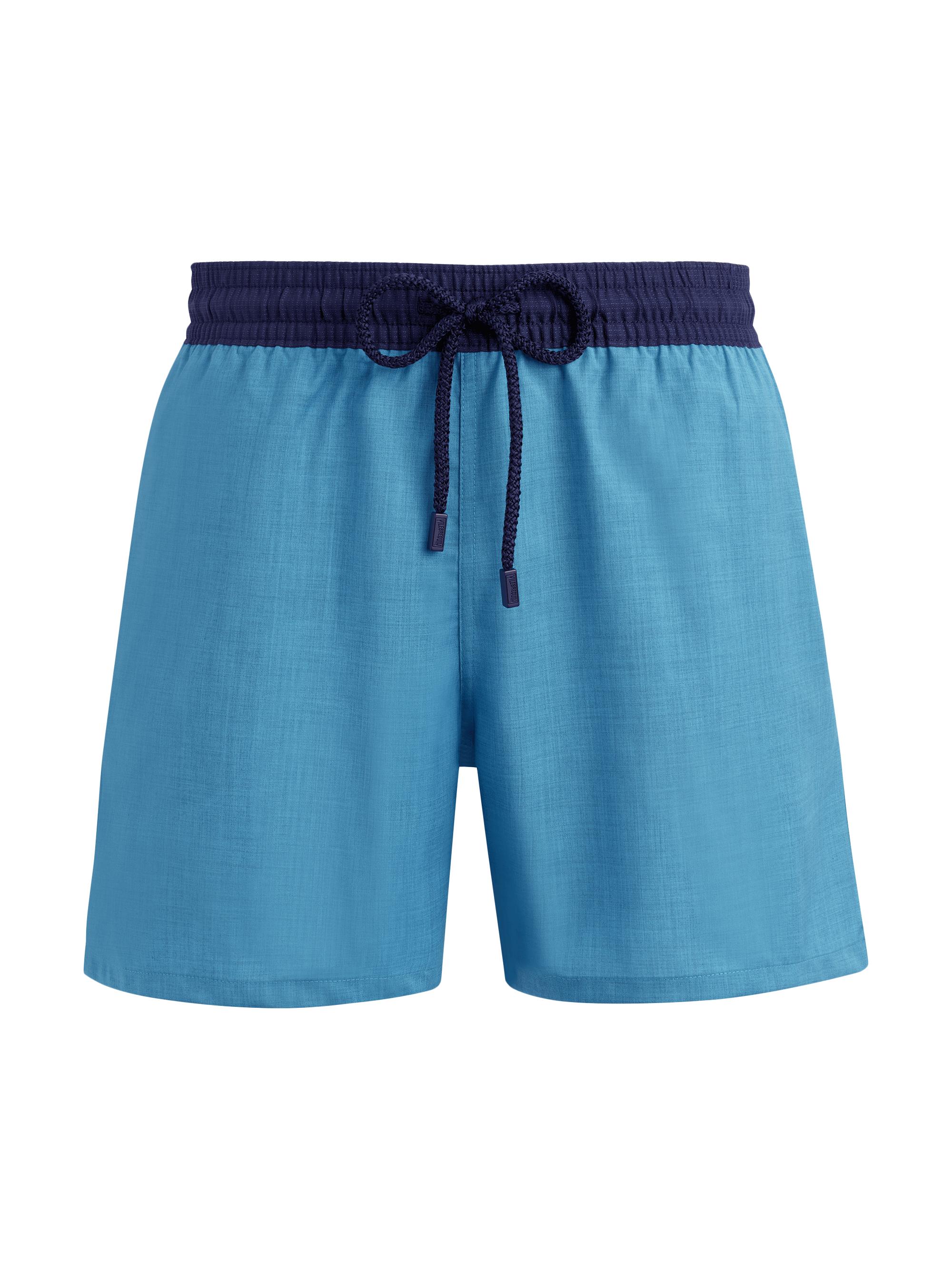 Vilebrequin Men's Woolmark x  Magnus Swim Trunks - Azur