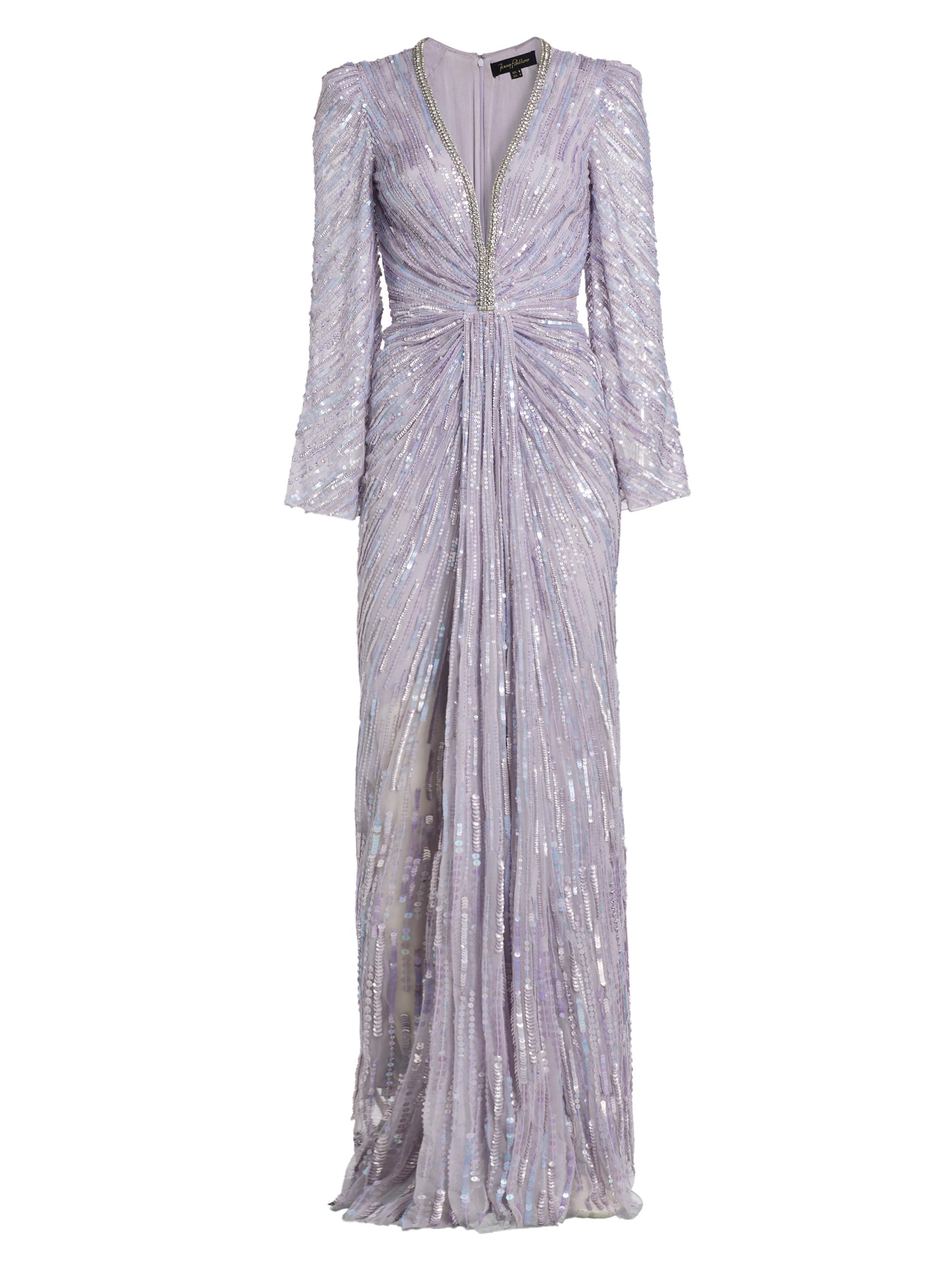 Shop Jenny Packham Darcy Beaded Tulle Column Gown | Saks 
