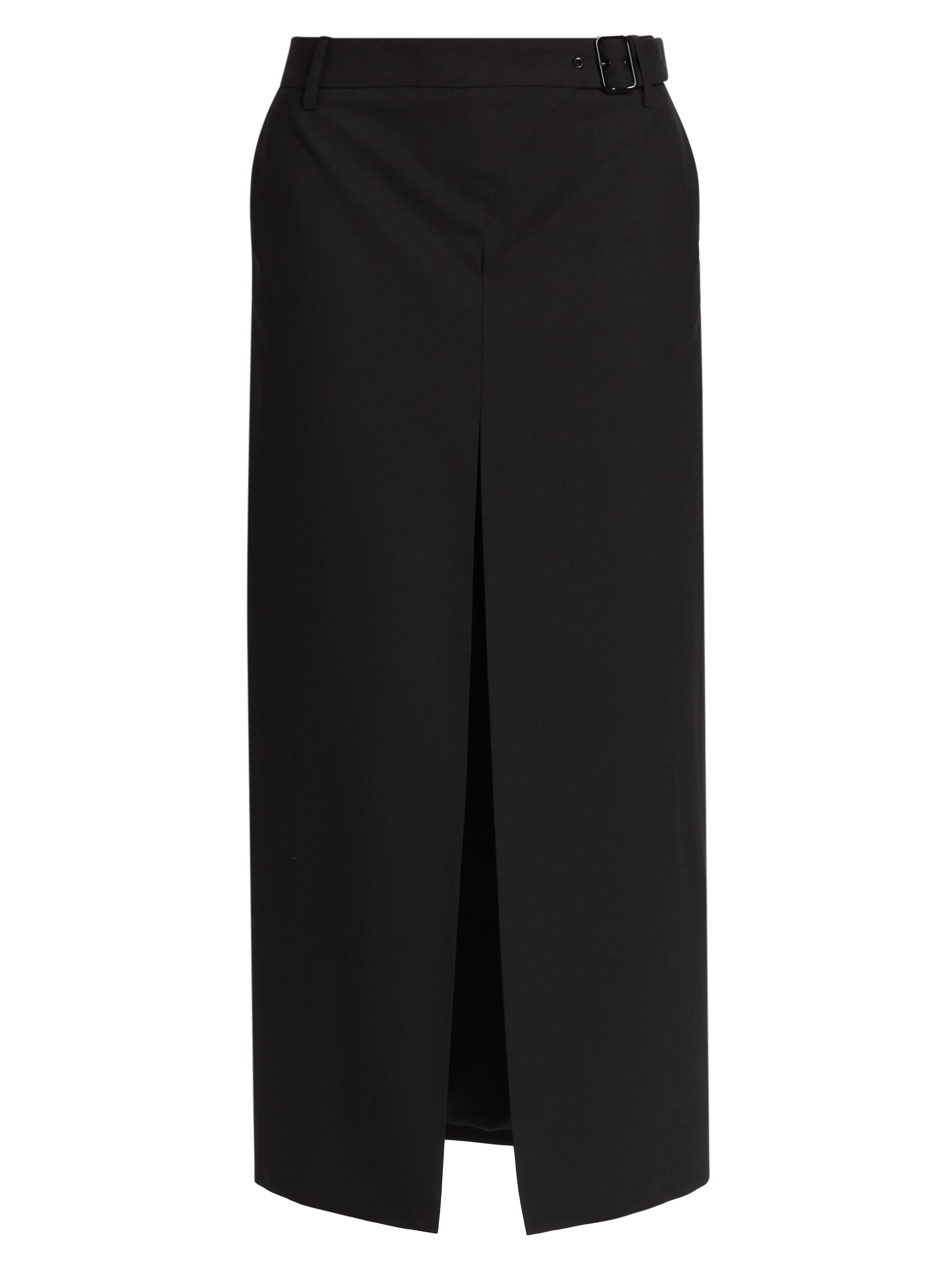 SIR. Women's Leonardo Belted Midi-Skirt - Black