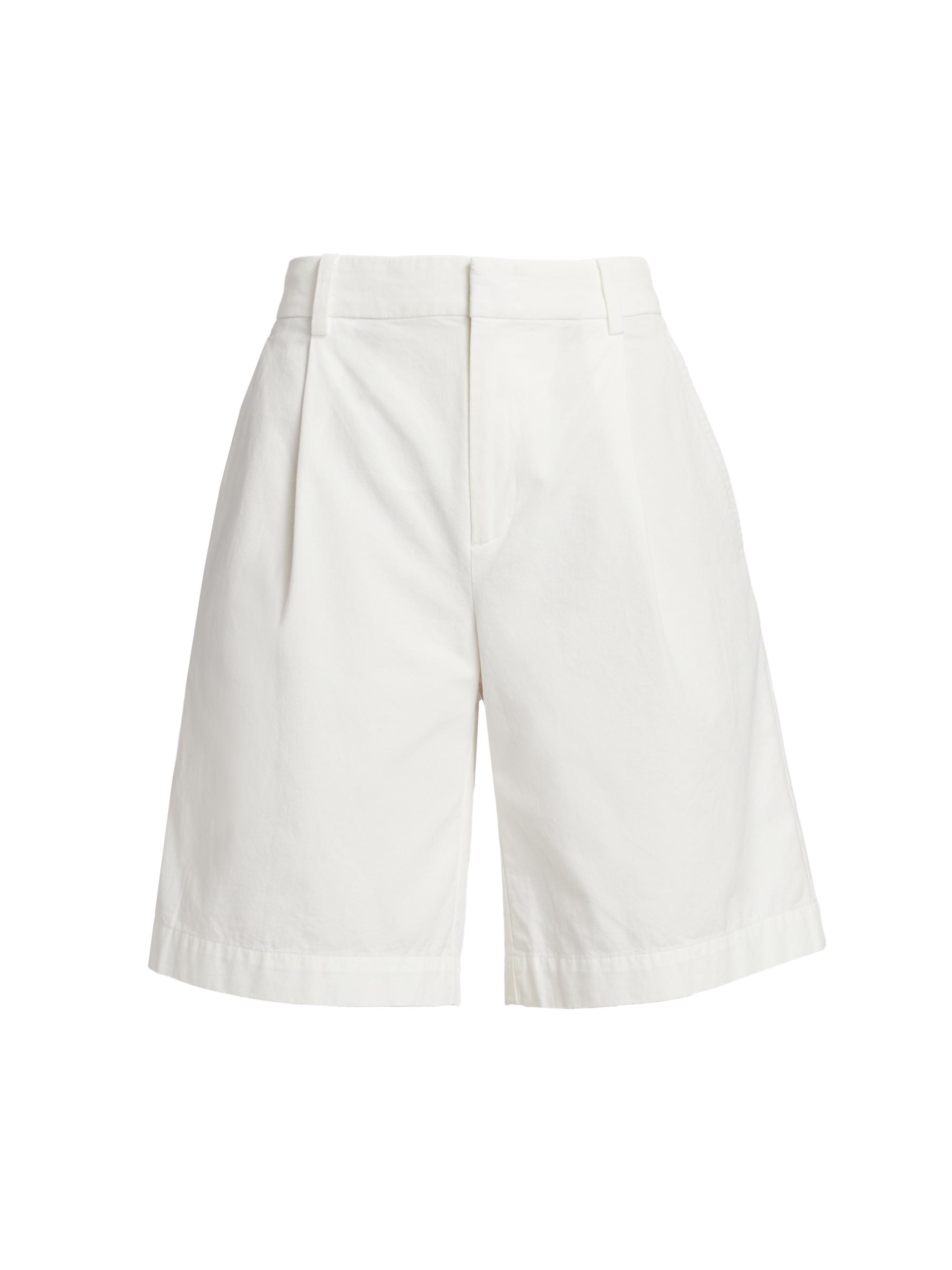 Vince Women's Washed Cotton Shorts - Off White