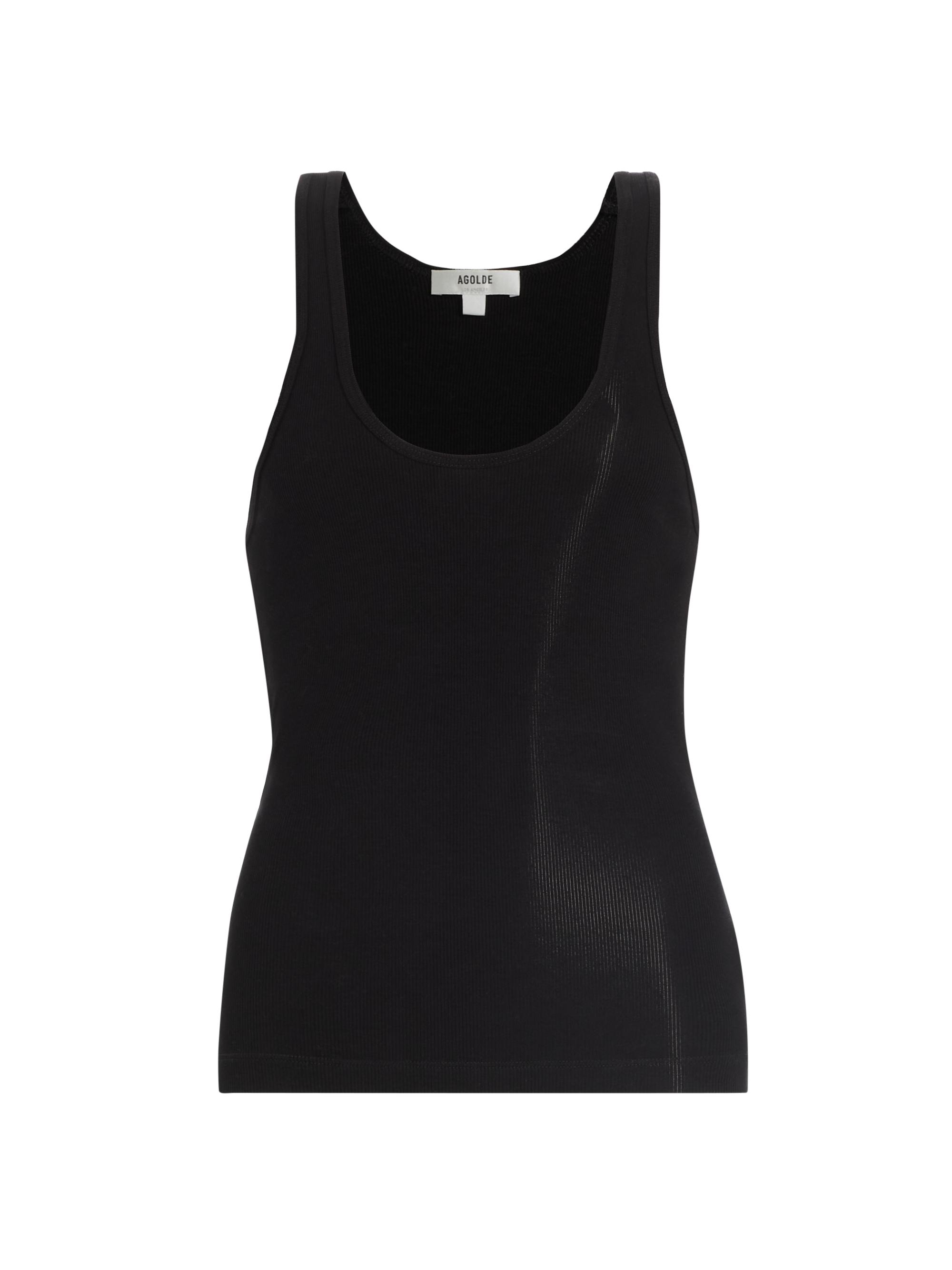 Agolde Women's Bianca Scoop-Neck Tank - Black