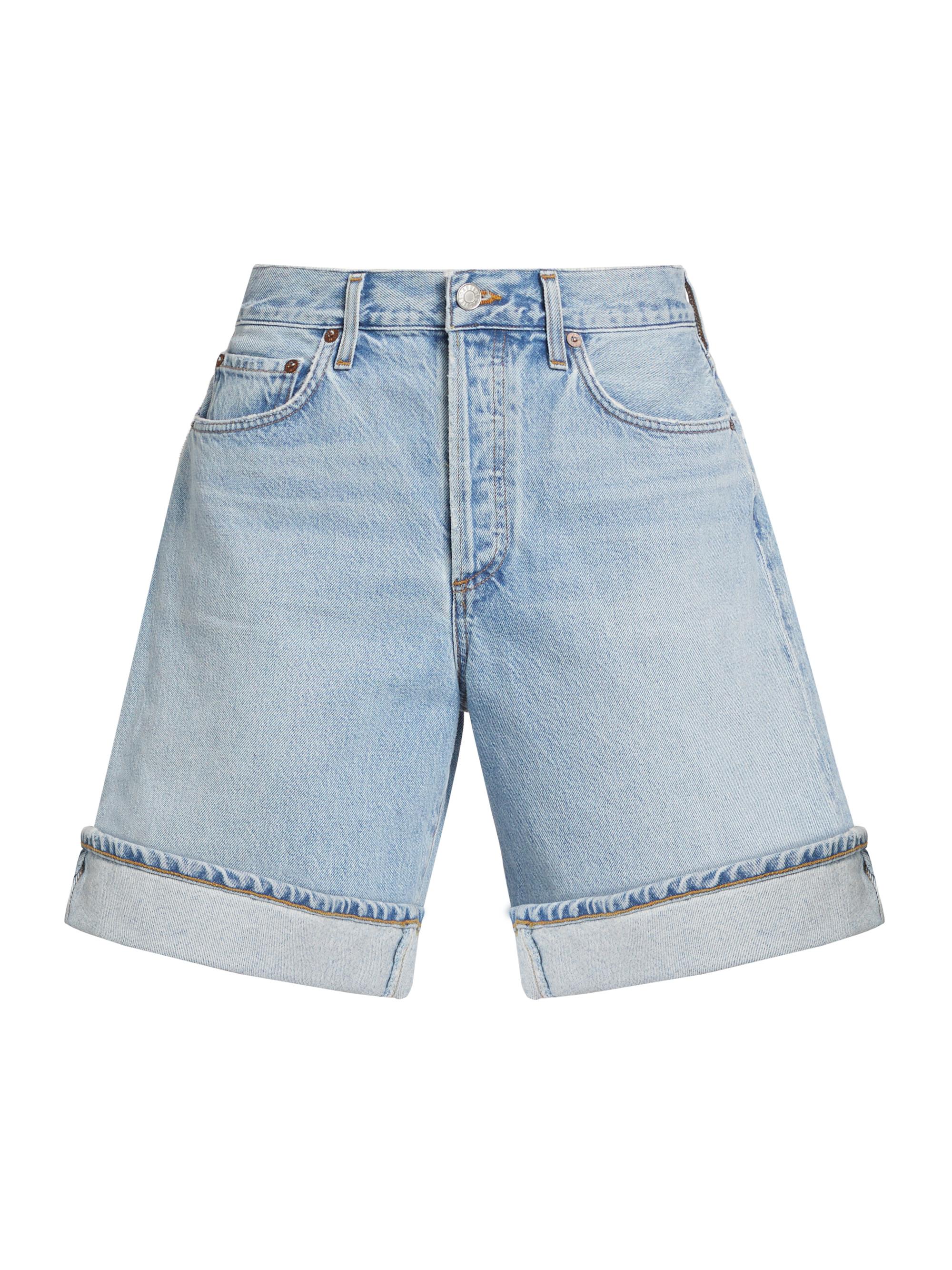 Agolde Women's Dame Long Denim Shorts - Tension