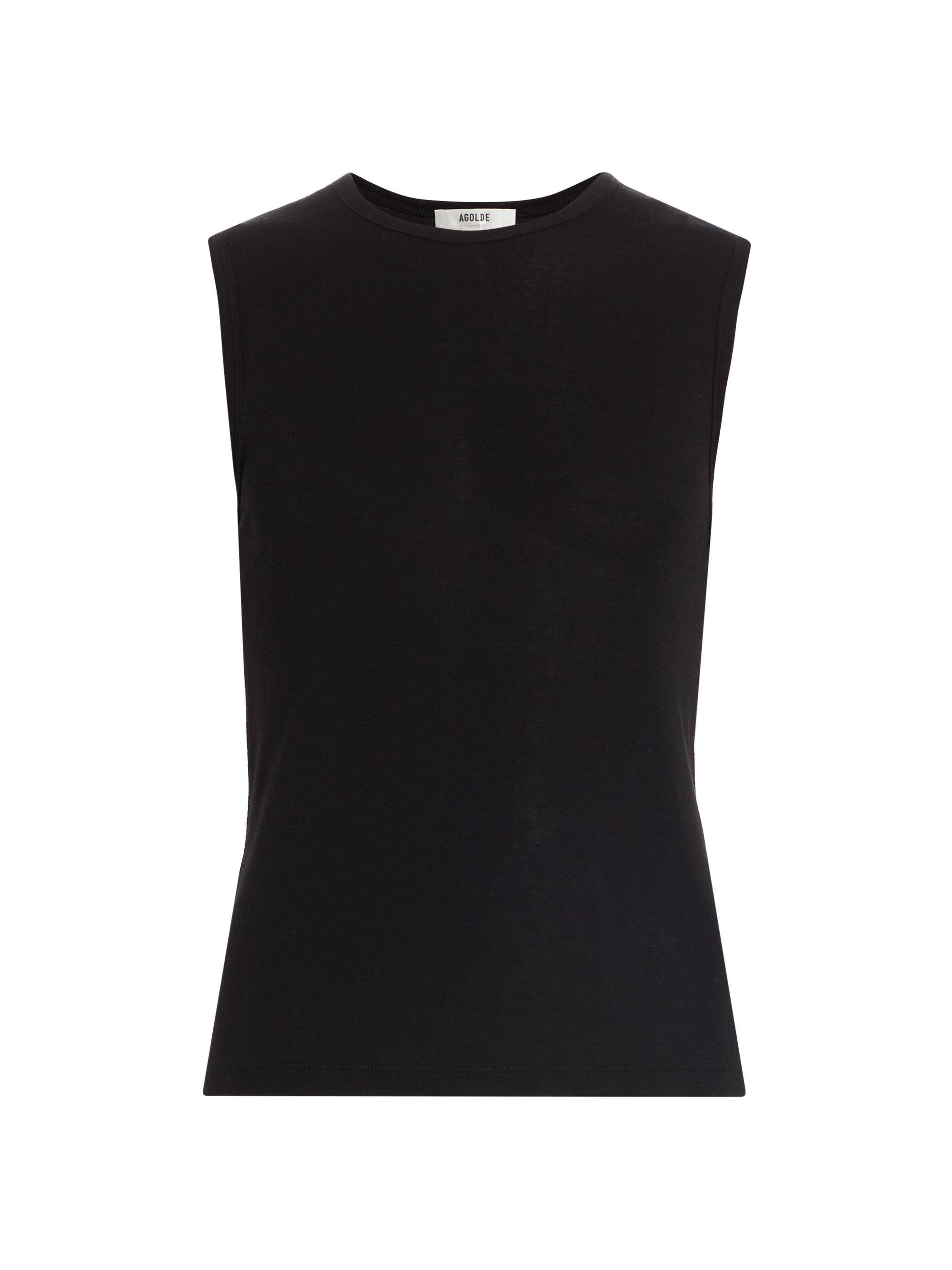 Agolde Women's Nikita Shrunked Muscle T-Shirt - Black