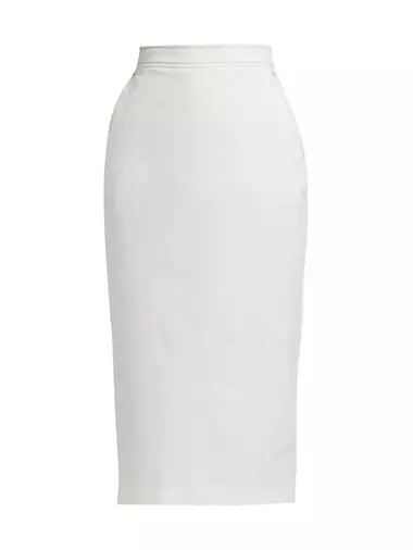 Zulia Stretch Cotton-Blend Pencil Skirt
