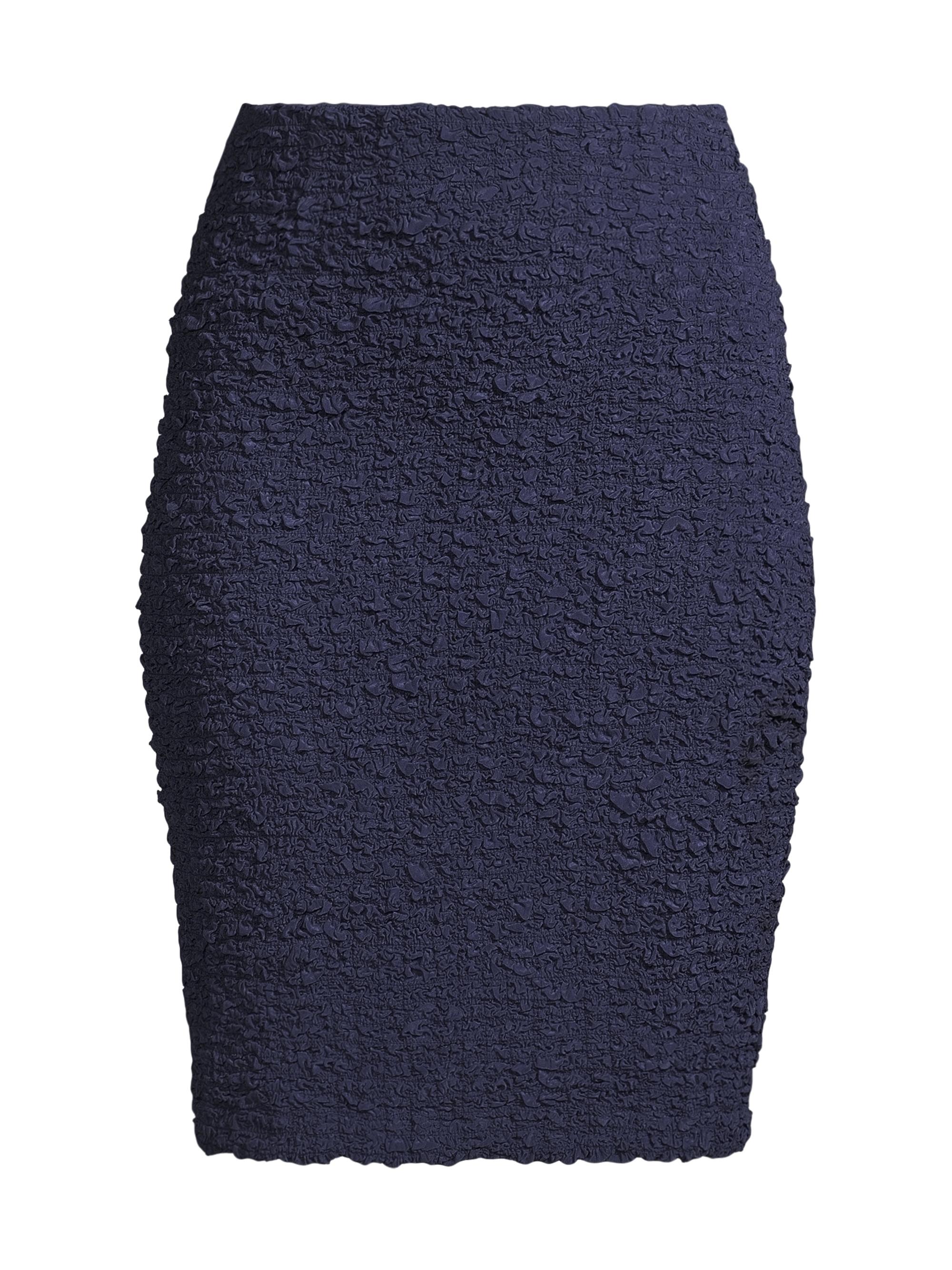 Frances Valentine Women's Bonnie Popcorn Pencil Skirt - Navy