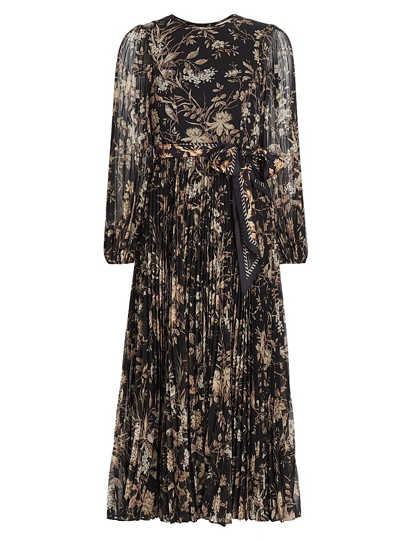 Shop Zimmermann Sunray Pleated Long-Sleeve Maxi Dress | Saks Shop Zimmermann Sunray Pleated Long-Sleeve Maxi Dress | Saks
