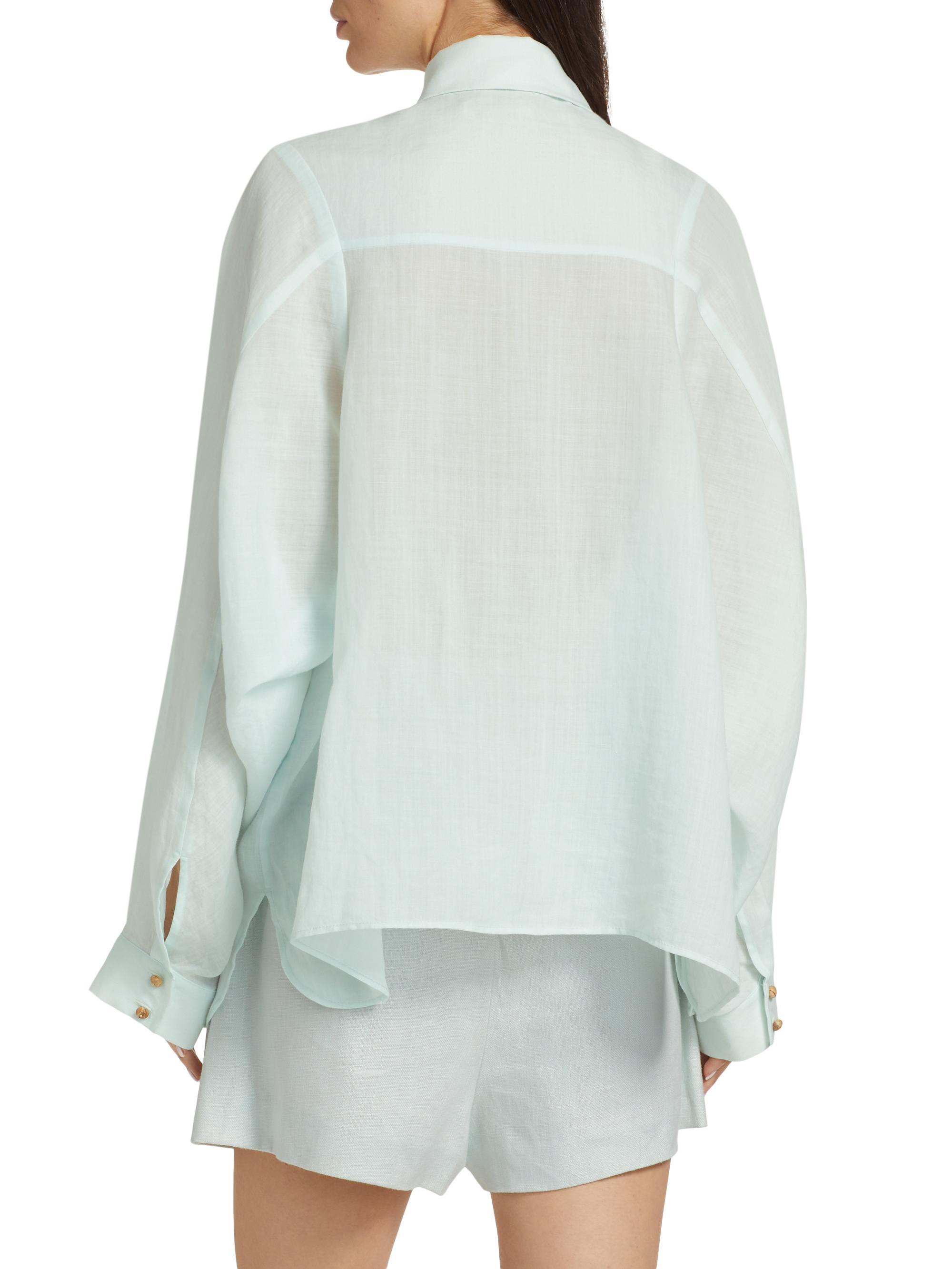 Zimmermann Natura Oversized Shirt | Saks Fifth Avenue