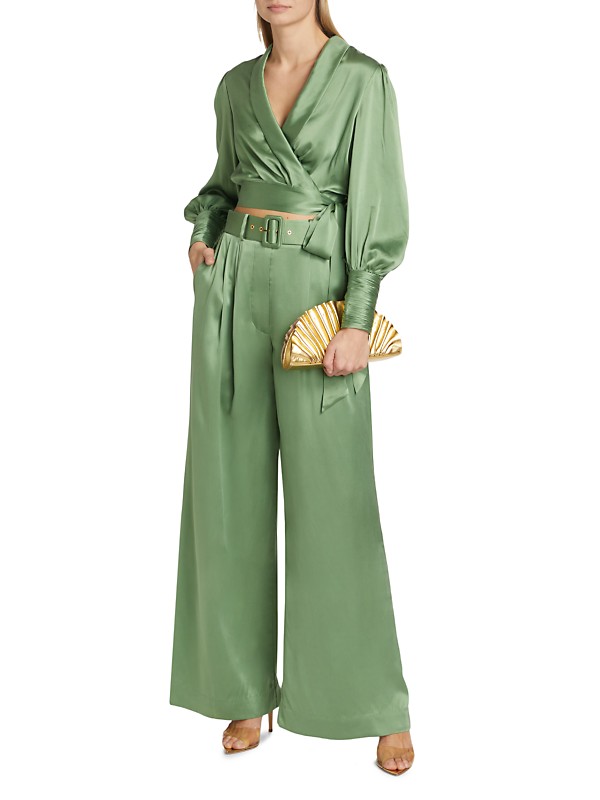 Shop Zimmermann Tuck Wide-Leg Silk Pants | Saks Fifth Avenue Shop Zimmermann Tuck Wide-Leg Silk Pants | Saks Fifth Avenue