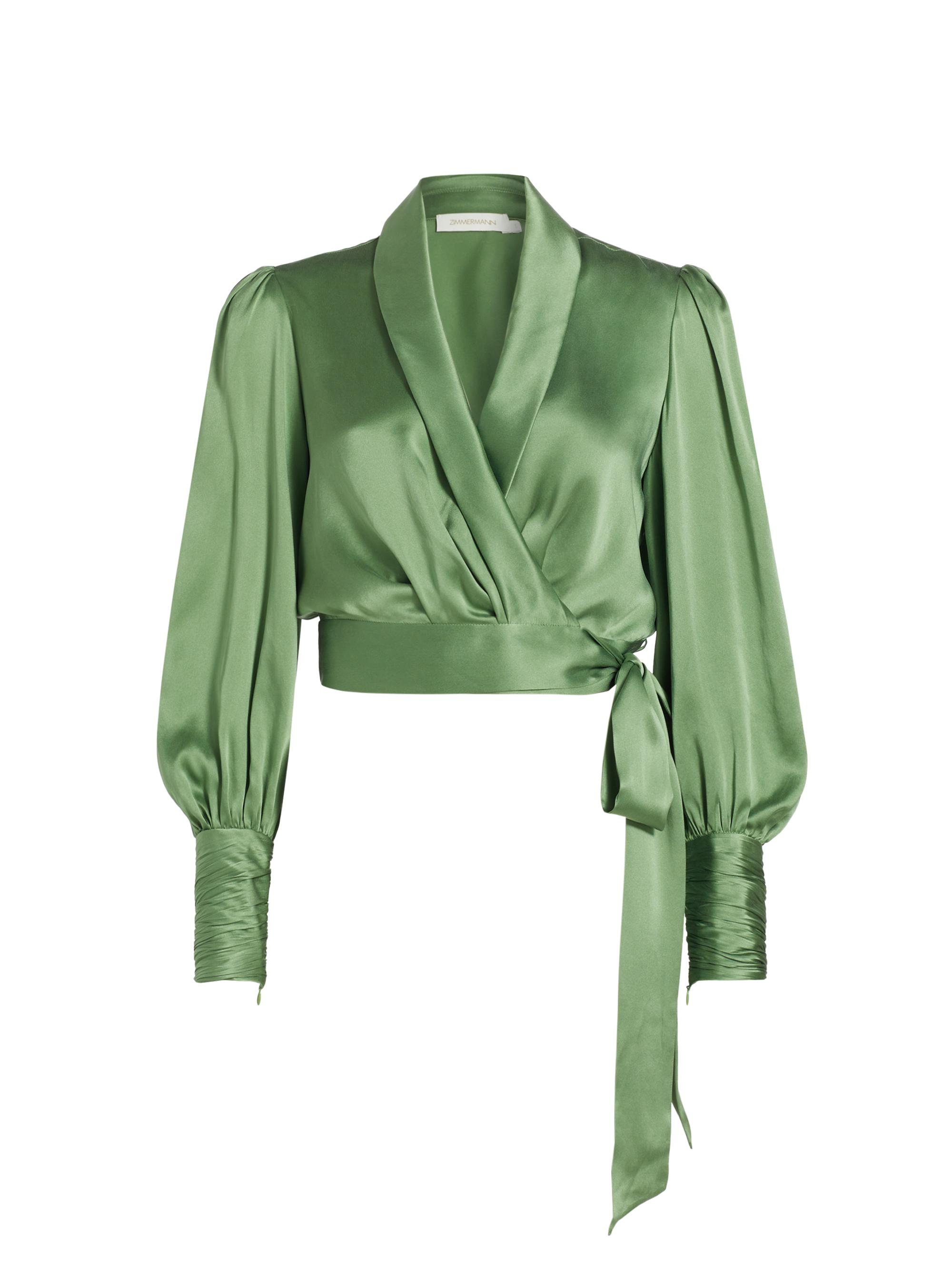 Zimmermann Tuck Wide-Leg Silk Pants | Saks Fifth Avenue