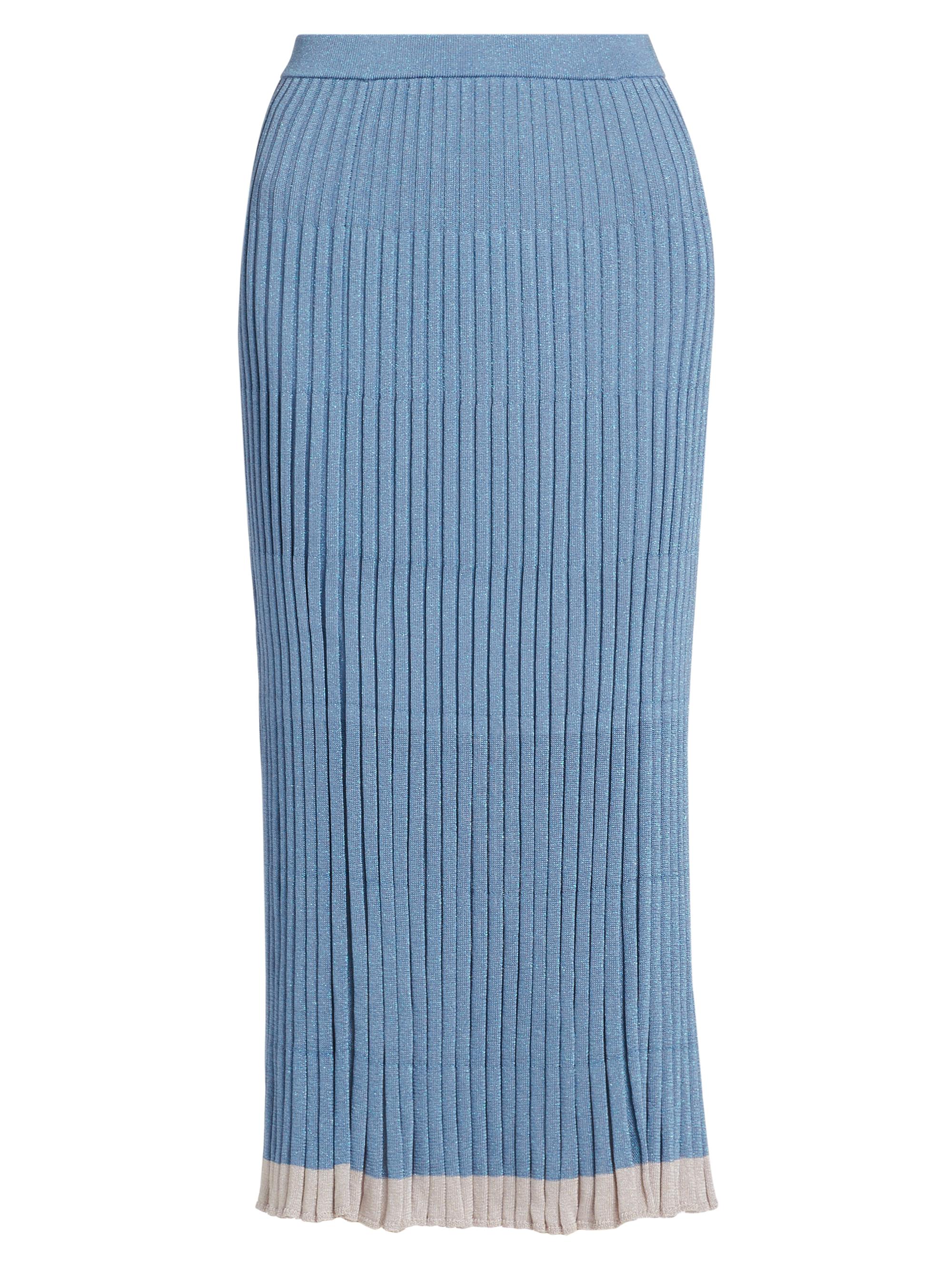 Rib Jacquard Pedicel Knit Tops、skirt Zimmermann Halliday Shimmer Rib-Knit Midi-Skirt | Saks Fifth Avenue
