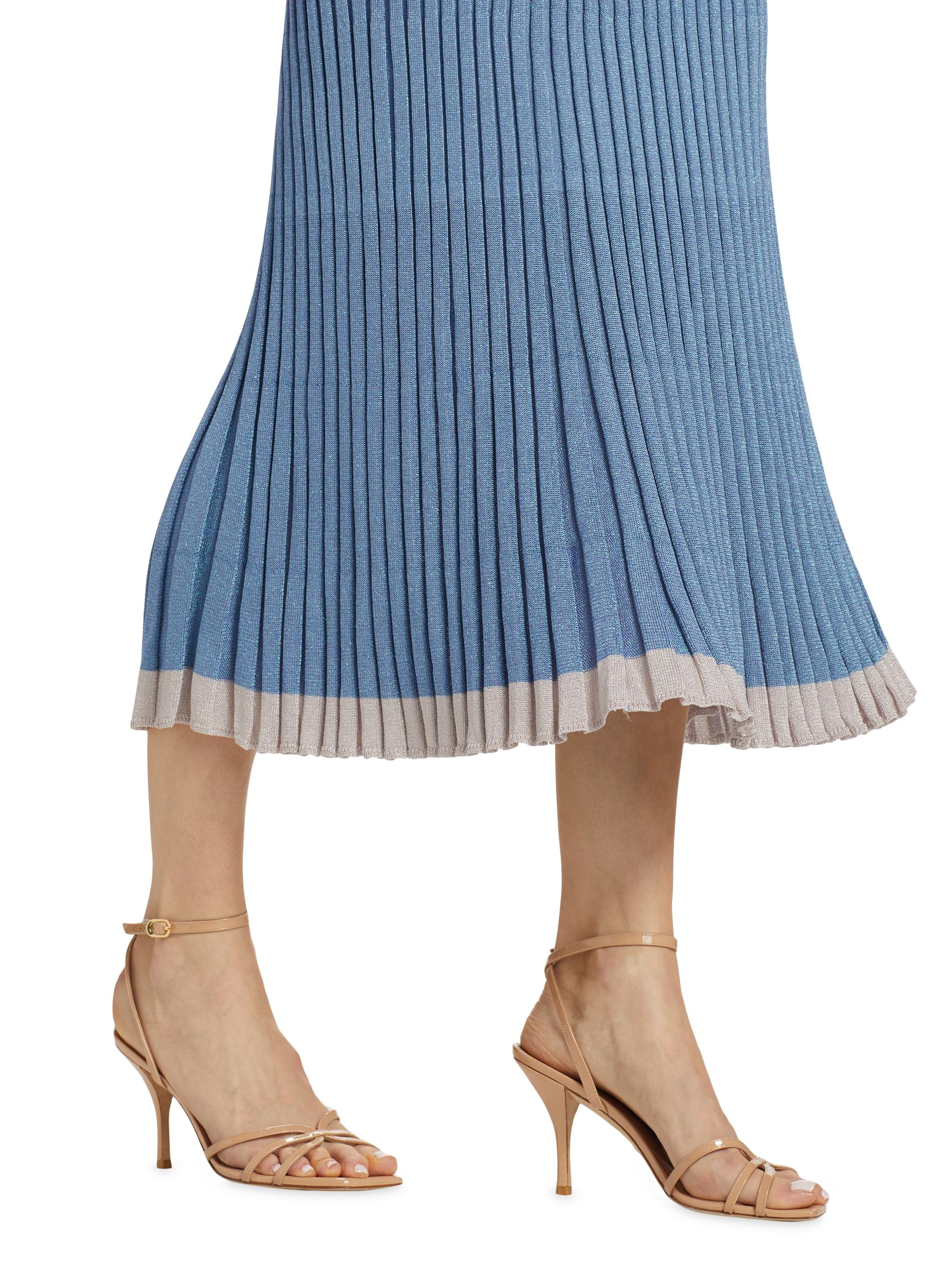 るん　LECIELBLEU Strip Form Knit Skirt LE CIEL BLEU（ルシェルブルー）の「ストリップフォームニット