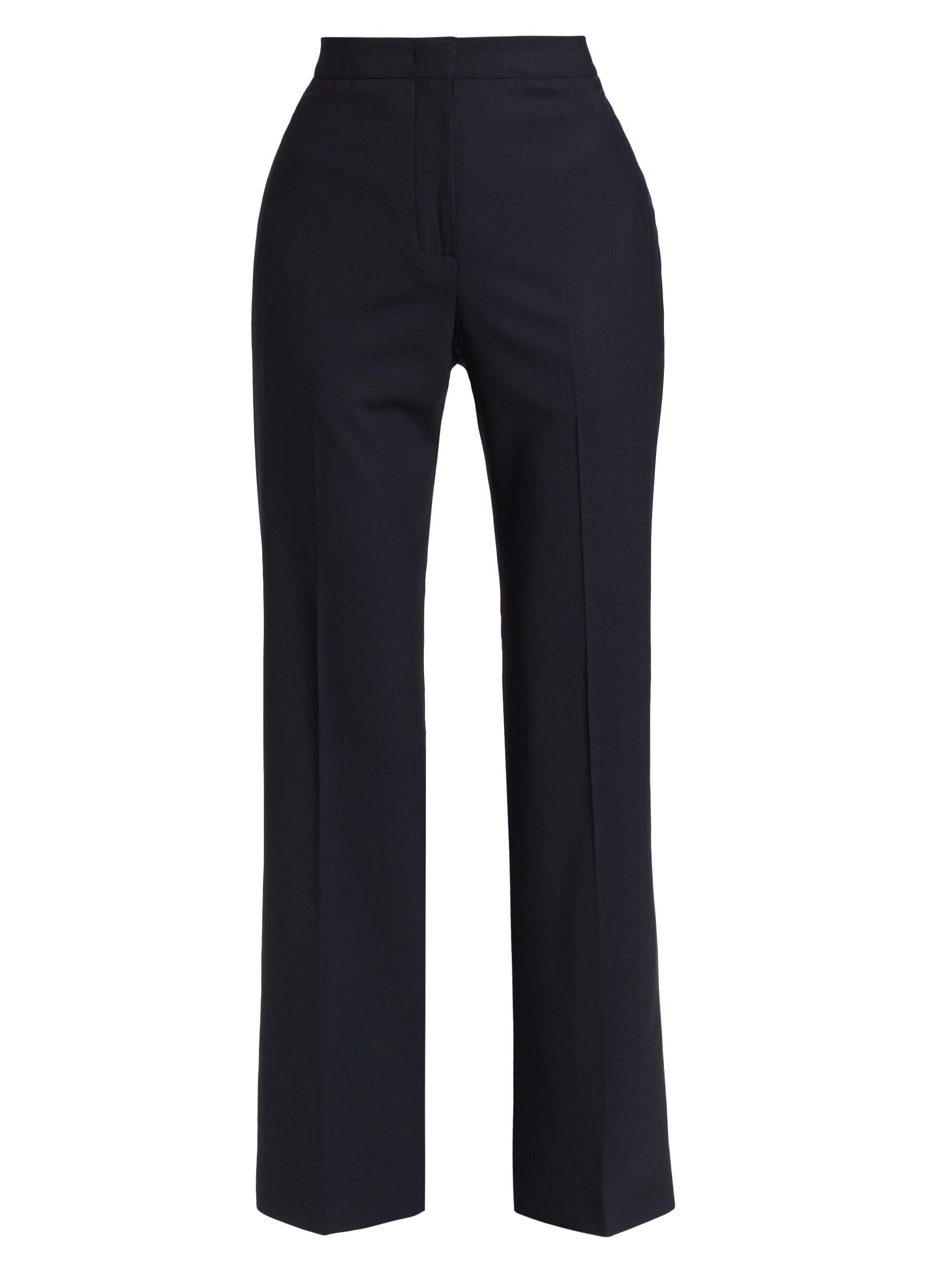 Fabiana Filippi Women's Stretch Wool Straight-Leg Pants - Blue Notte