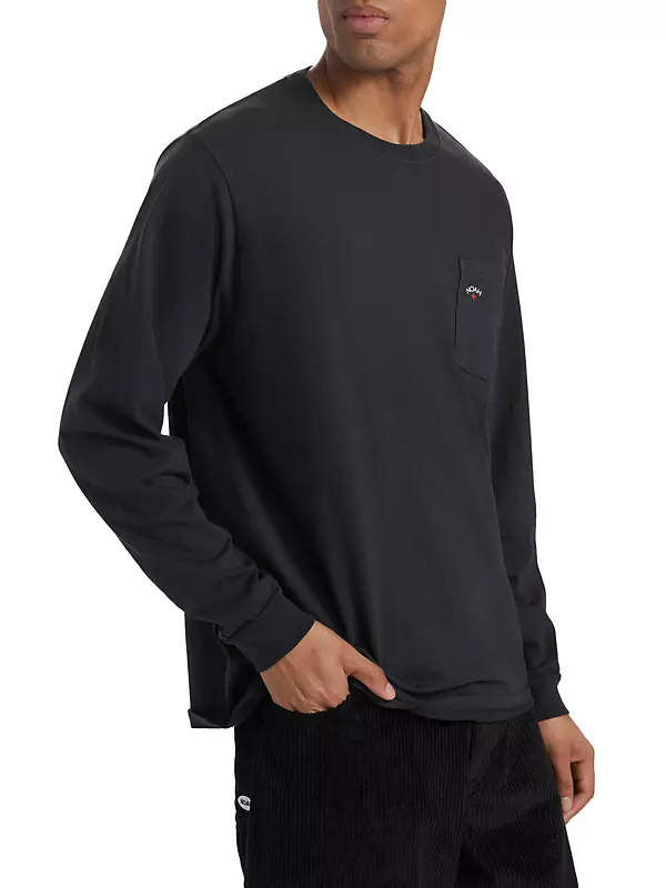Shop Noah Core Logo Pocket Long-Sleeve T-Shirt | Saks Fifth Shop Noah Core Logo Pocket Long-Sleeve T-Shirt | Saks Fifth