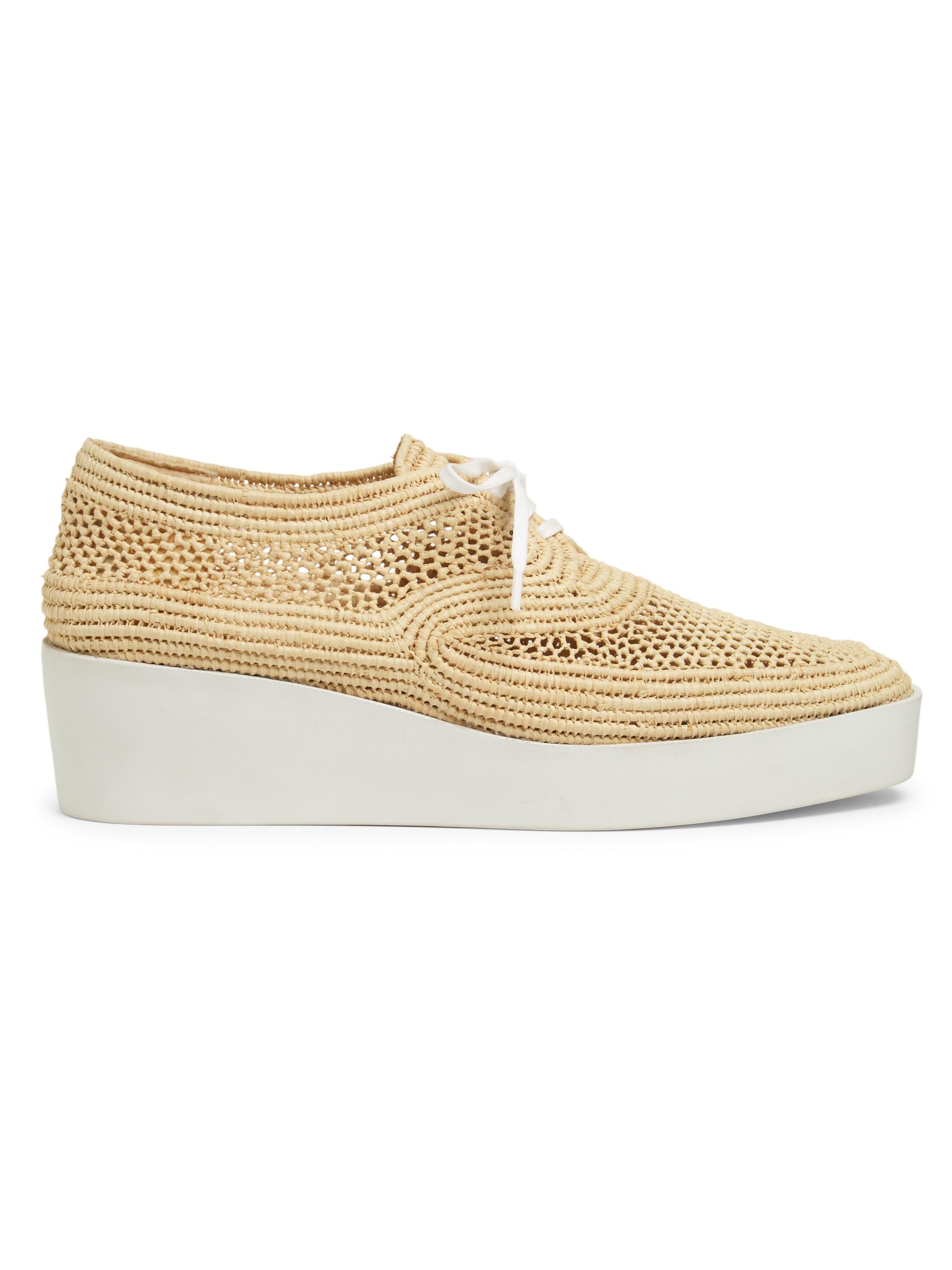 Clergerie Women's Lisa 50MM Raffia Derbys - Natural