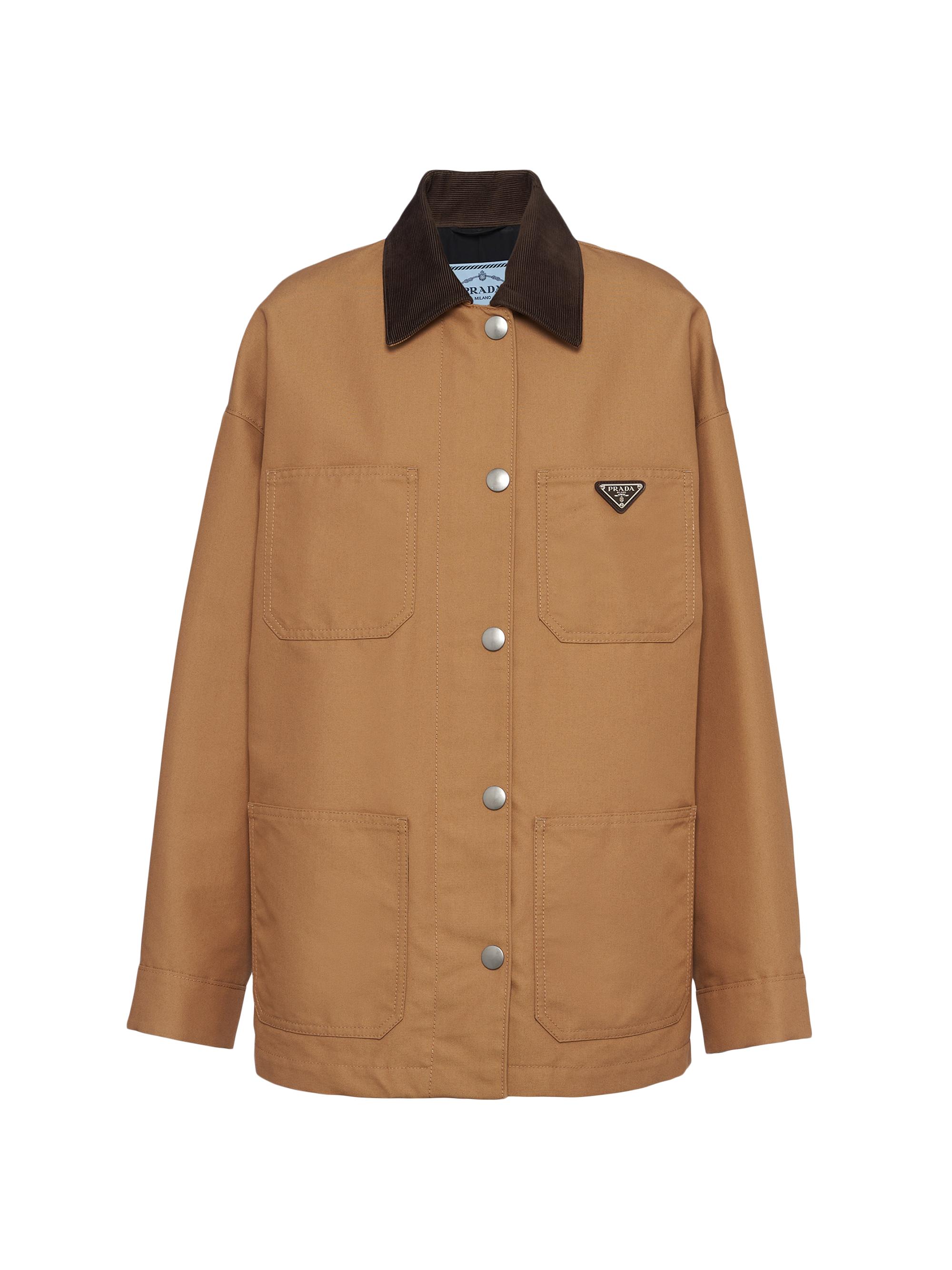 Prada Women's Technical Canvas Blouson Jacket - Brown