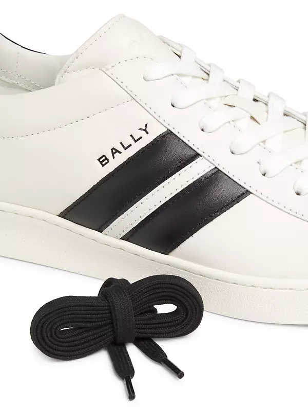 Shop Bally Striped Leather Low-Top Sneakers | Saks Fifth Avenue Shop Bally Striped Leather Low-Top Sneakers | Saks Fifth Avenue