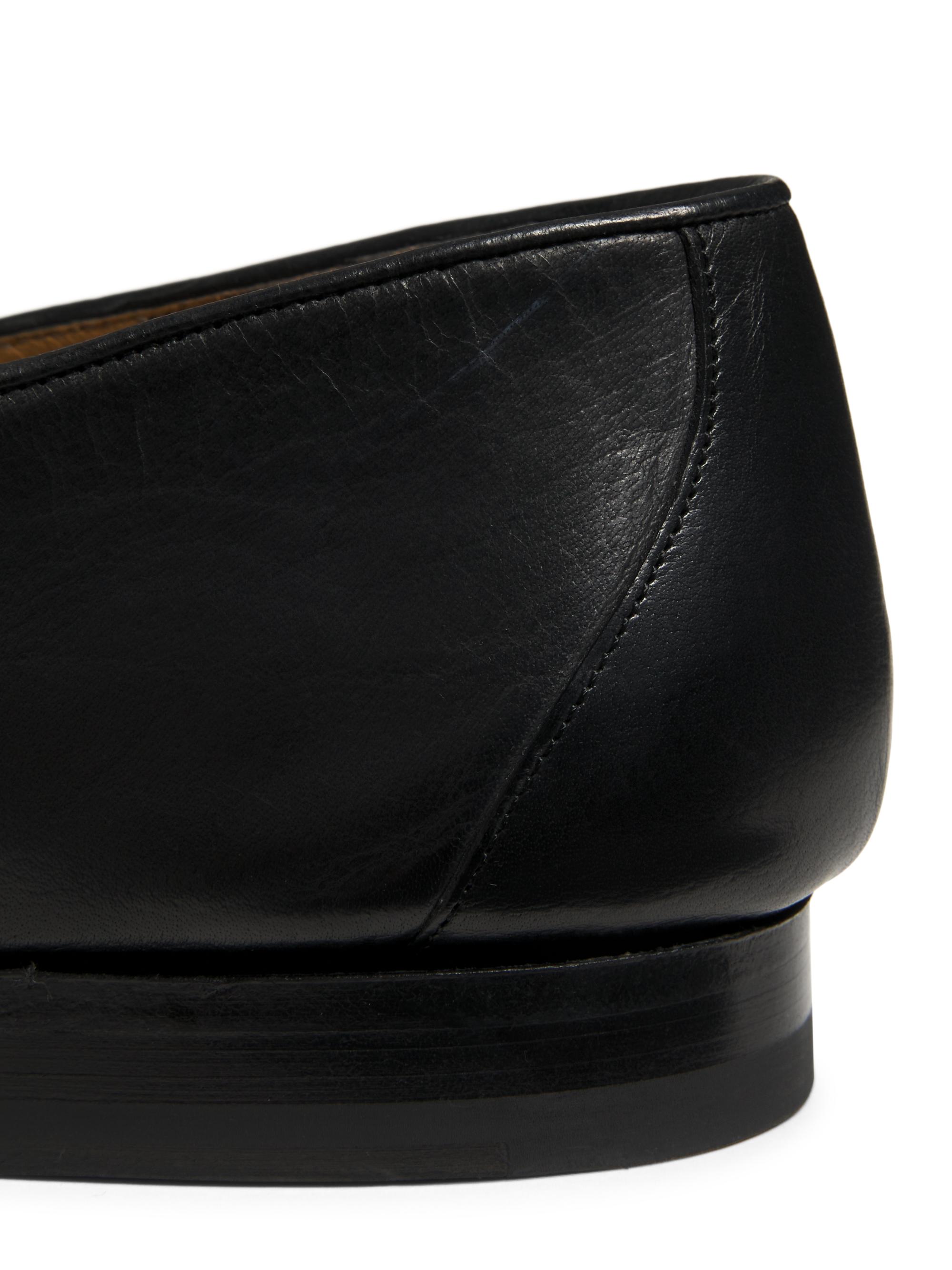 Eleventy Beige Leather Slip-On Loafers main image 0