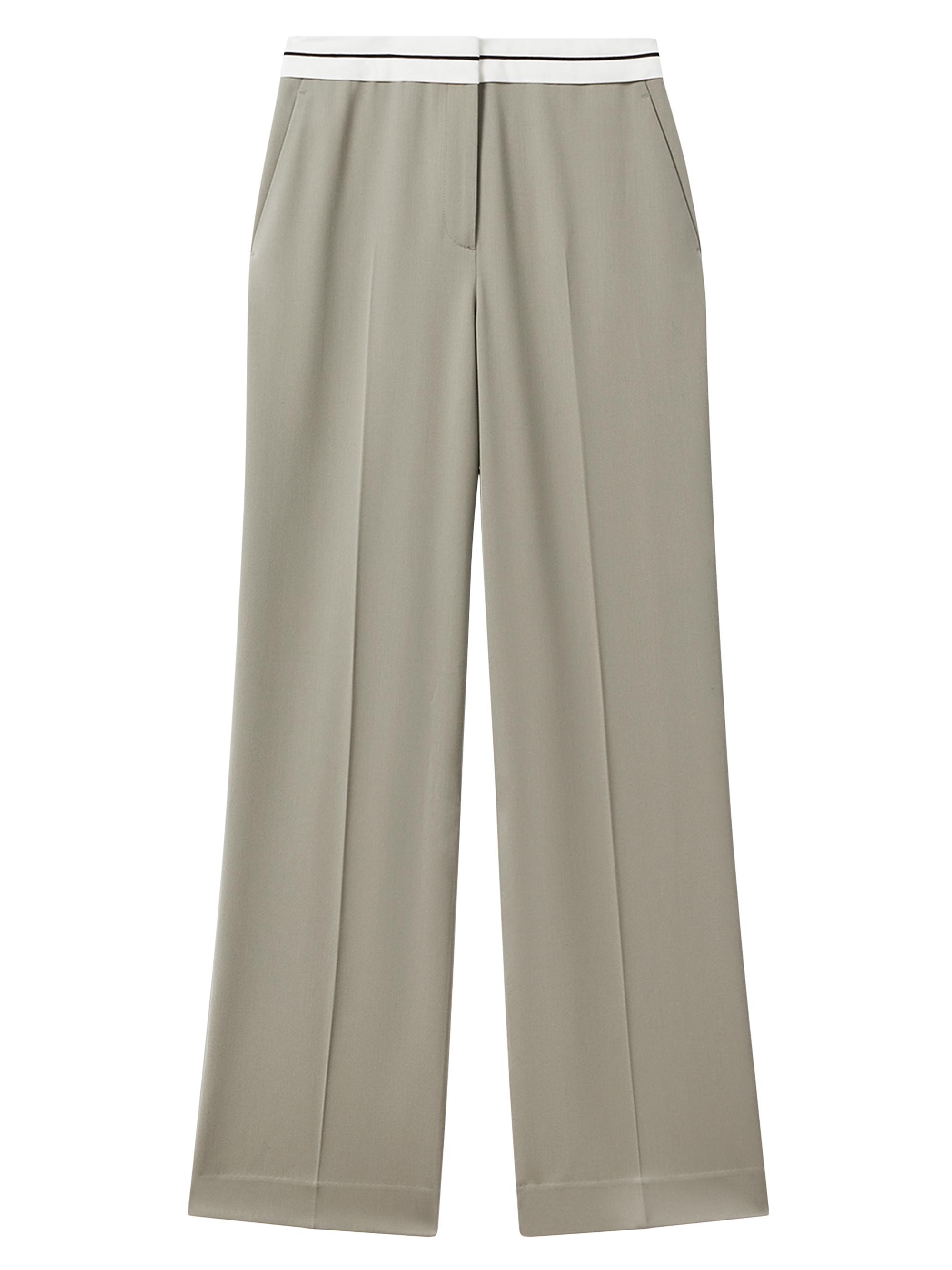 Reiss Women's Whitley Wool-Blend Wide-Leg Pants - Green