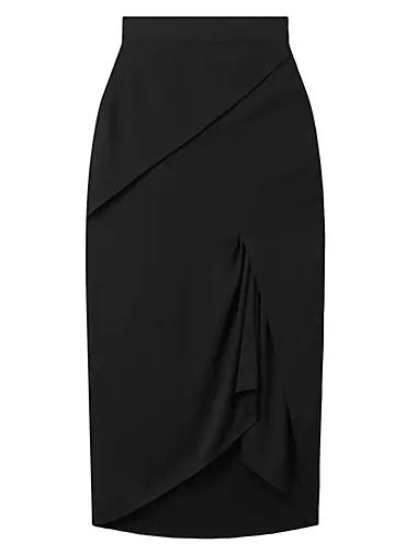 Zaria Asymmetric Midi-Skirt