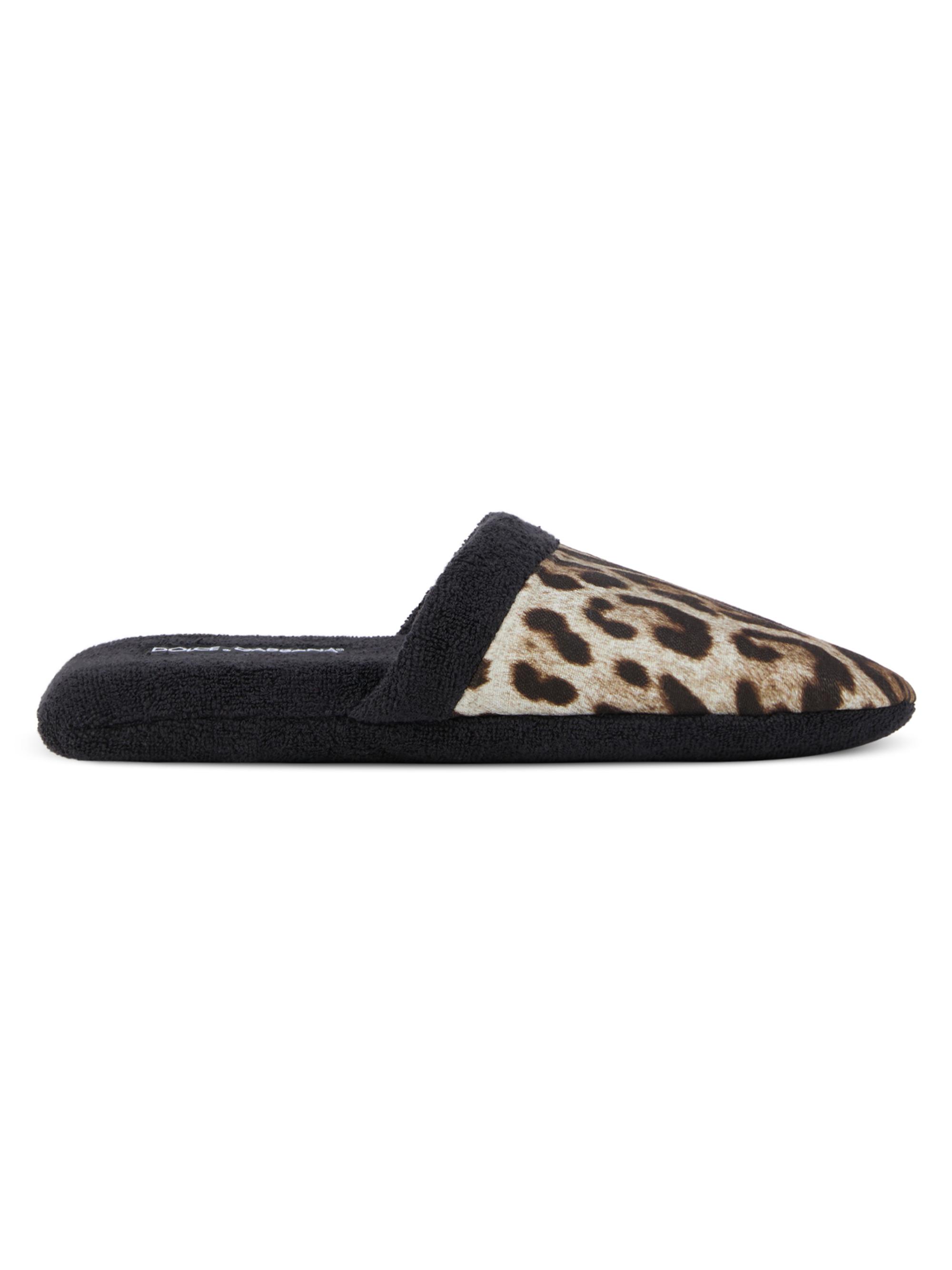 Dolce & Gabbana Women's Leopard Slippers - Black Multi