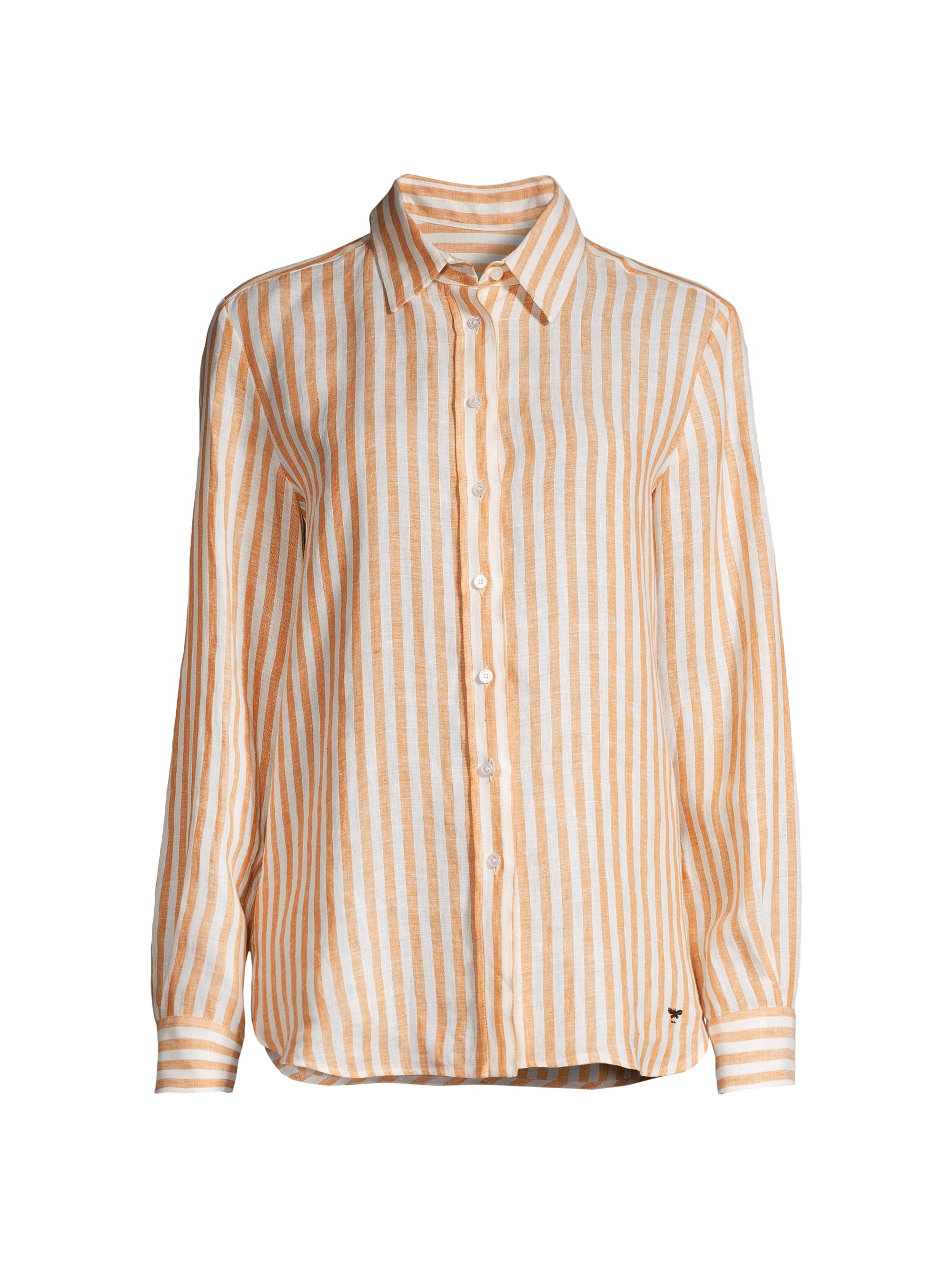 Weekend Max Mara Women's Lari Striped Linen Shirt - Ochre Average
