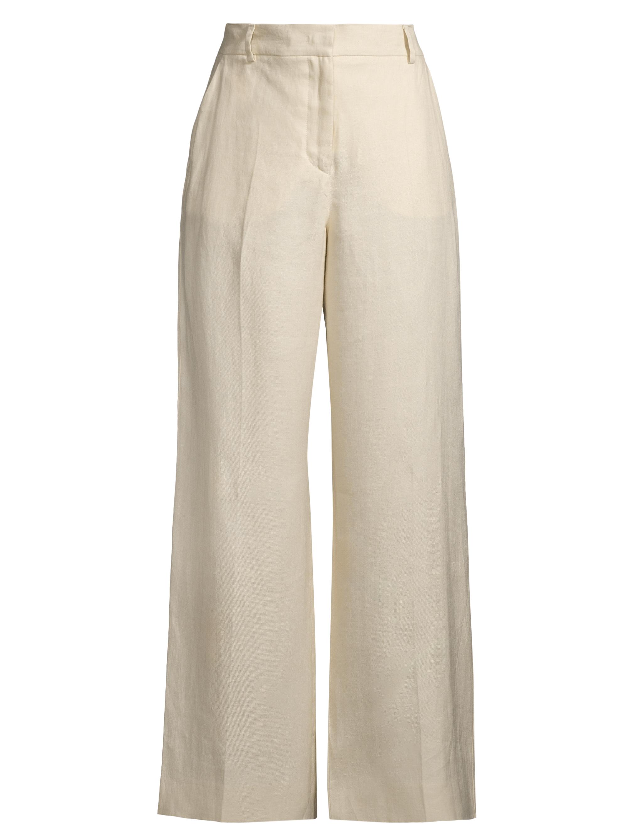 Weekend Max Mara Women's Malizia Linen Wide-Leg Trousers - Sand
