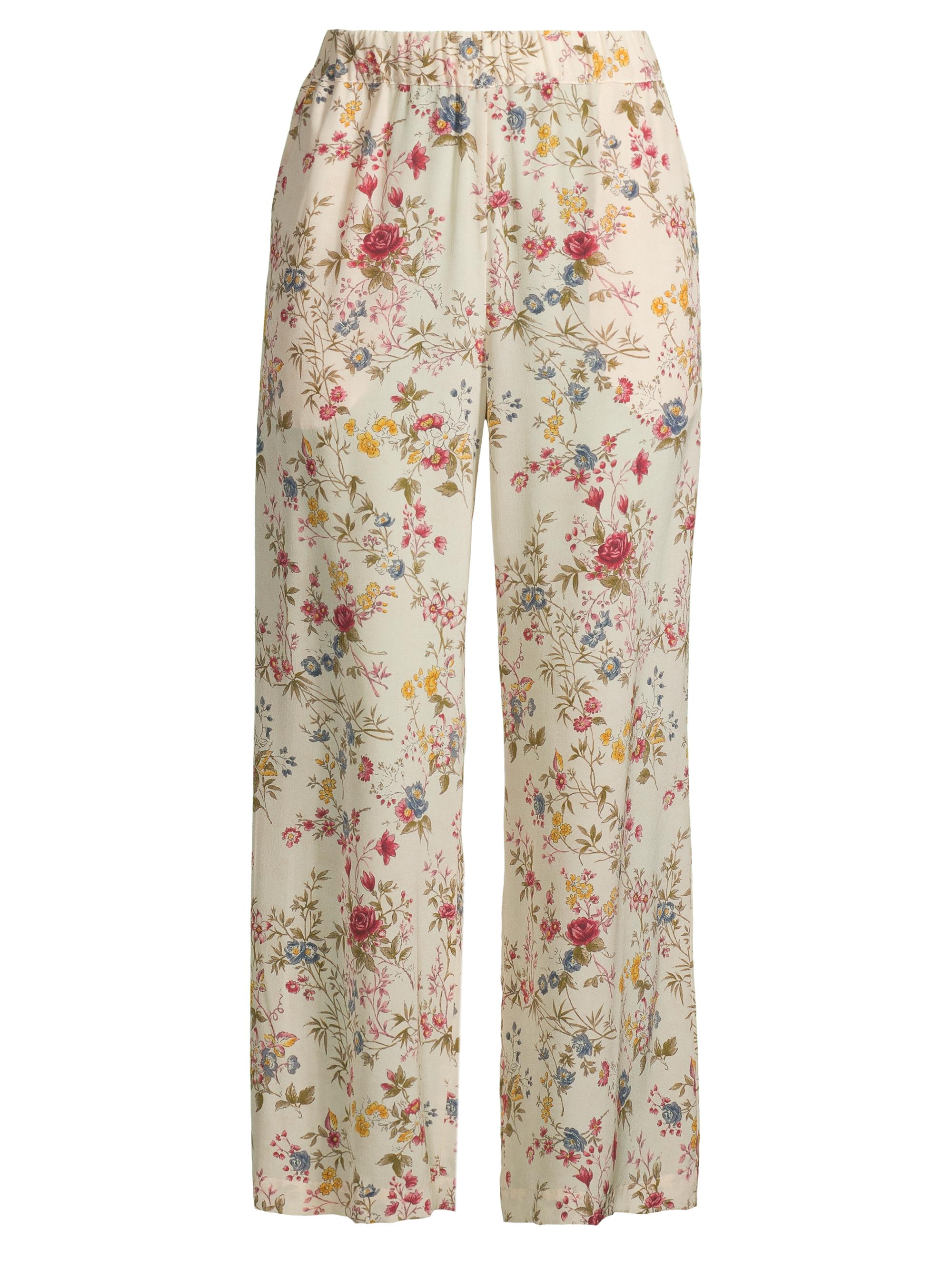 Weekend Max Mara Women's Gradara Floral Silk Pull-On Pants -  Flower