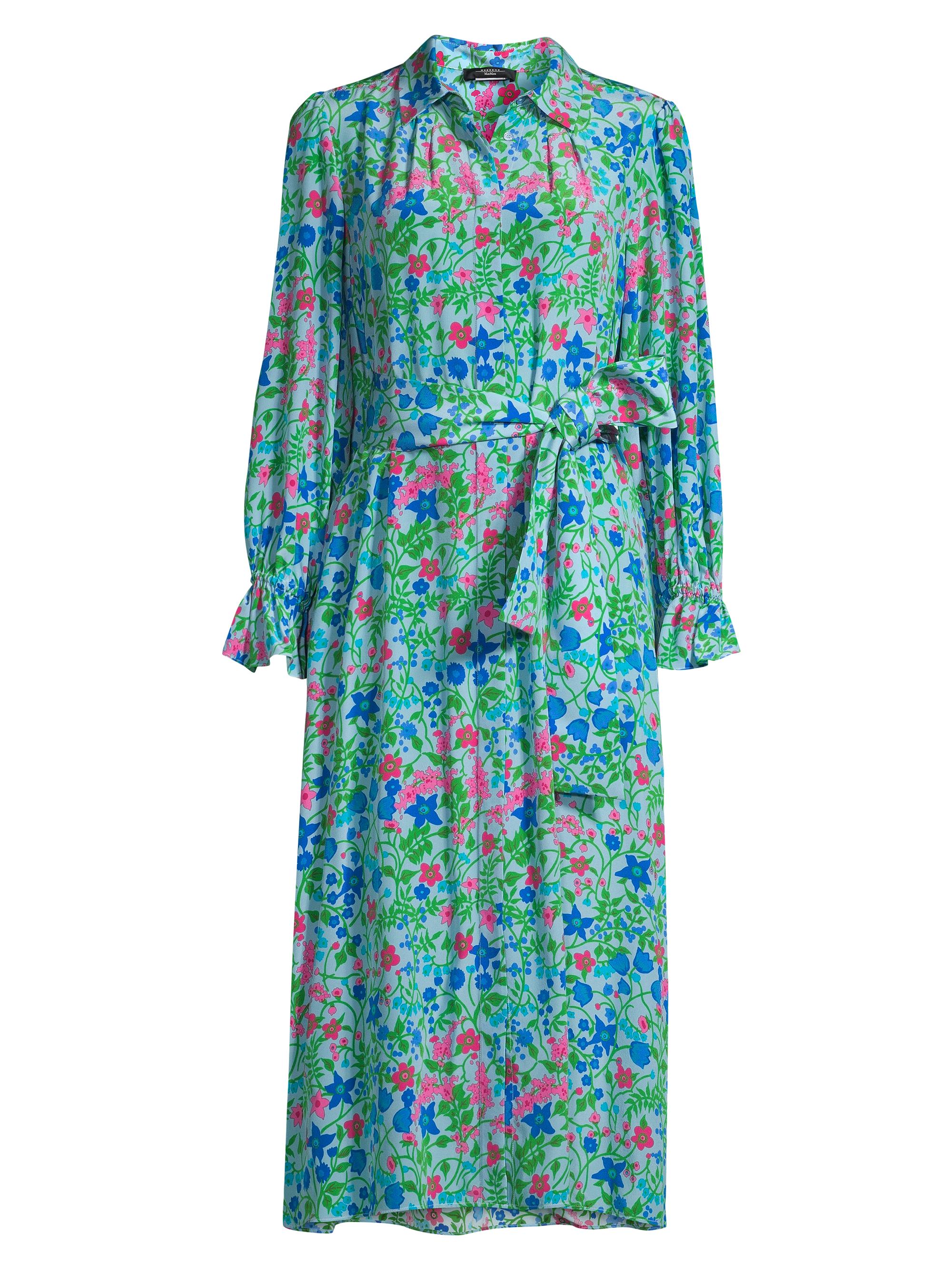 Weekend Max Mara Women's Ciad Floral Silk Midi-Shirtdress - Water Green