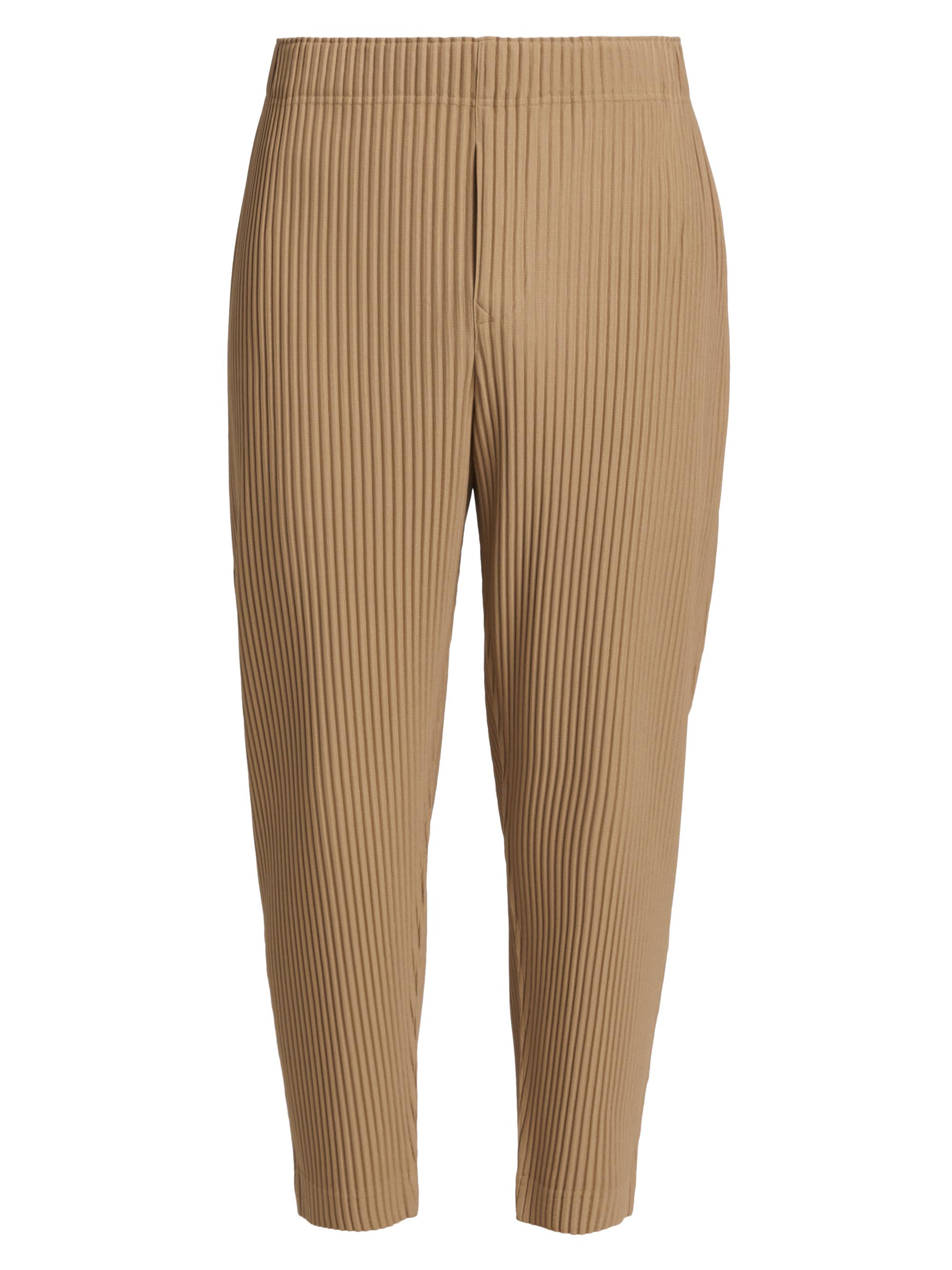 Shop Homme Plissé Issey Miyake MC February Pleated Cropped Pants 