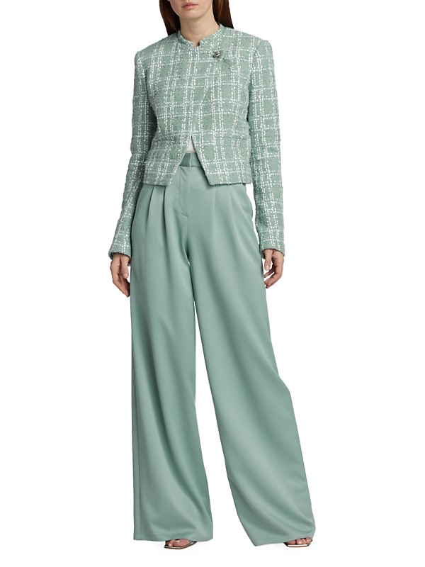 Shop Derek Lam 10 Crosby Delilah Tweed Asymmetric Jacket Shop Derek Lam 10 Crosby Delilah Tweed Asymmetric Jacket