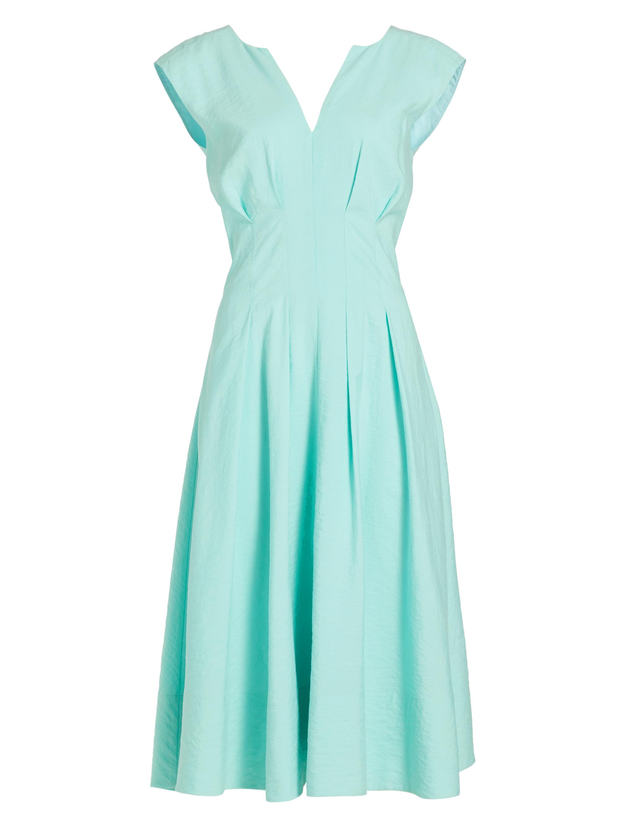 Derek Lam 10 Crosby Women's Marcie Cap-Sleeve Silk-Blend Midi-Dress - Eggshell Blue