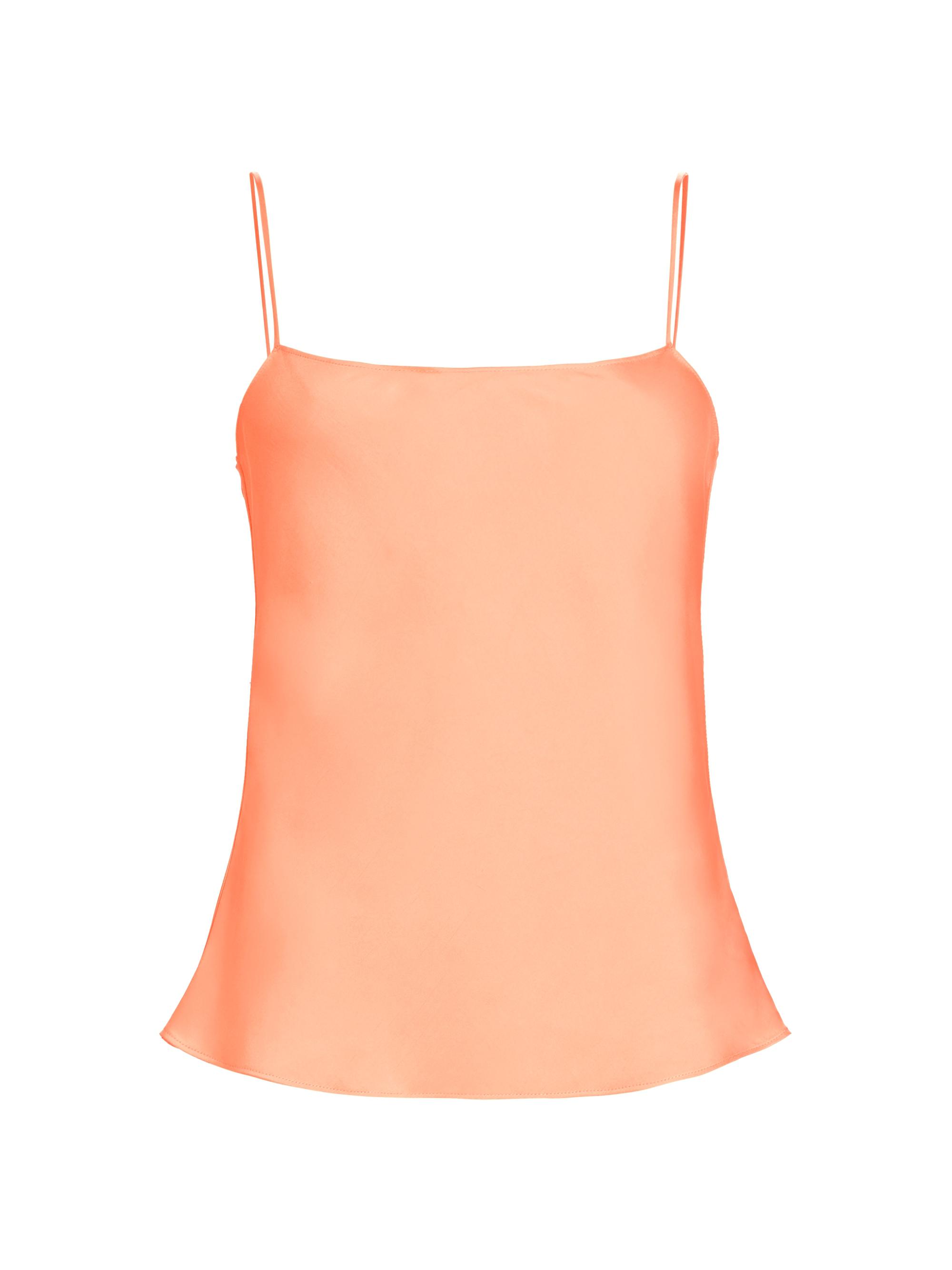 Derek Lam 10 Crosby Women's Becca Matte Satin Tank - Sunset Sherbert
