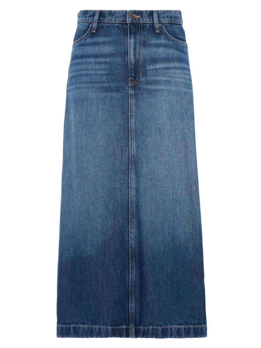 7 For All Mankind Stretch Denim Midi-Skirt | Saks Fifth Avenue