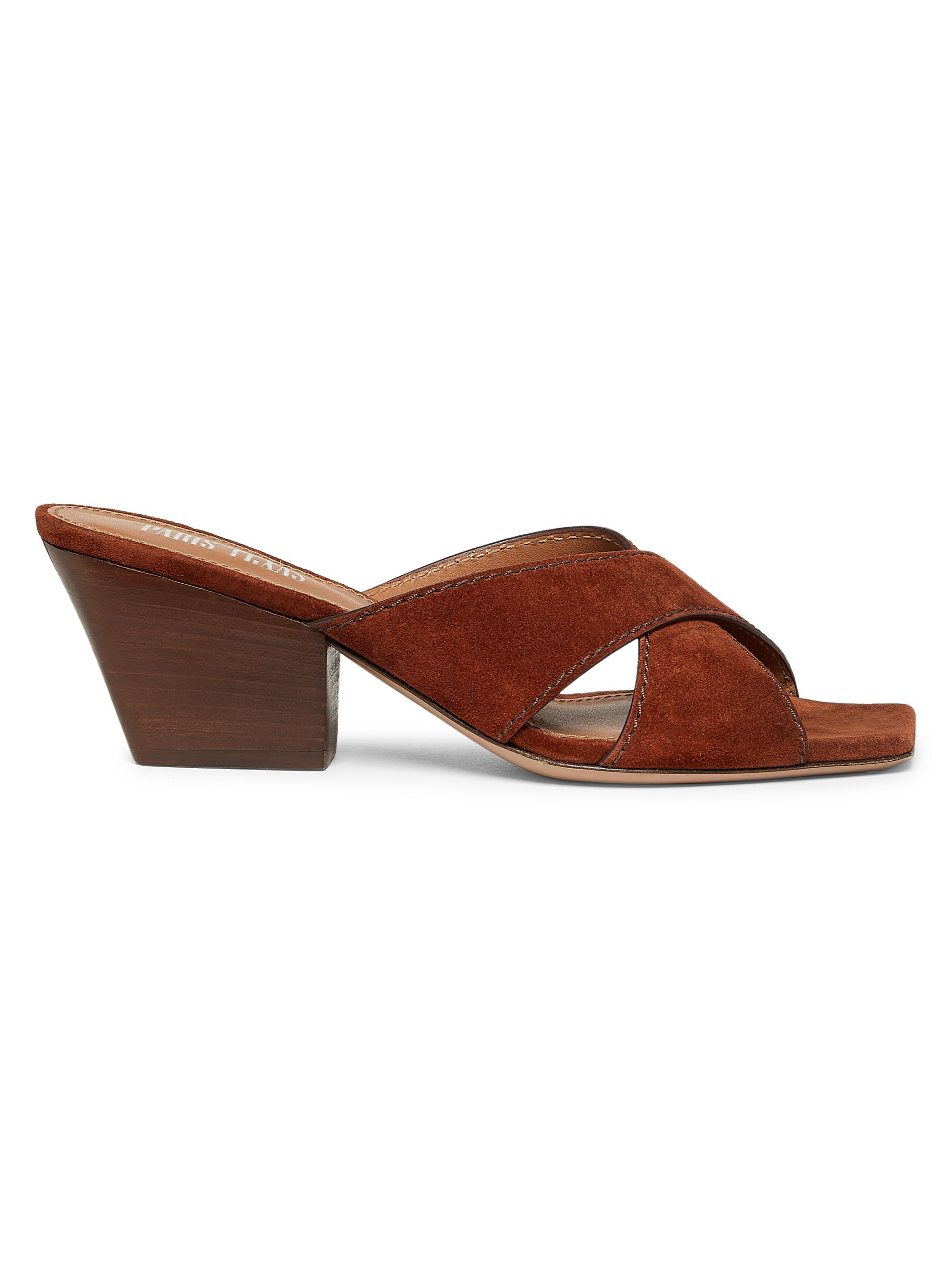 Paris Texas Women's Arizona 60MM Suede Sandals - Rust