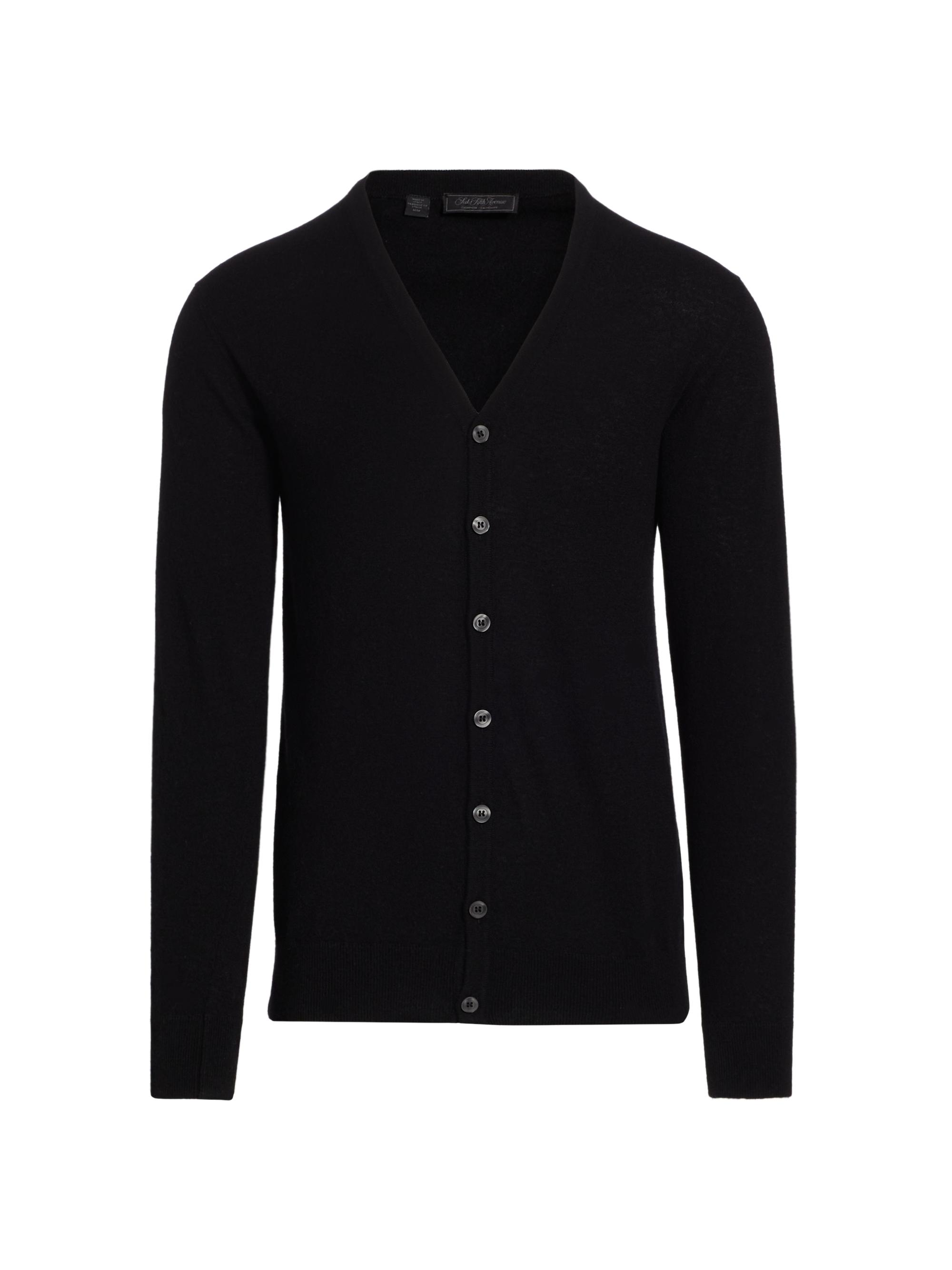 Saks Fifth Avenue Men's COLLECTION Lightweight Cashmere Cardigan - Black