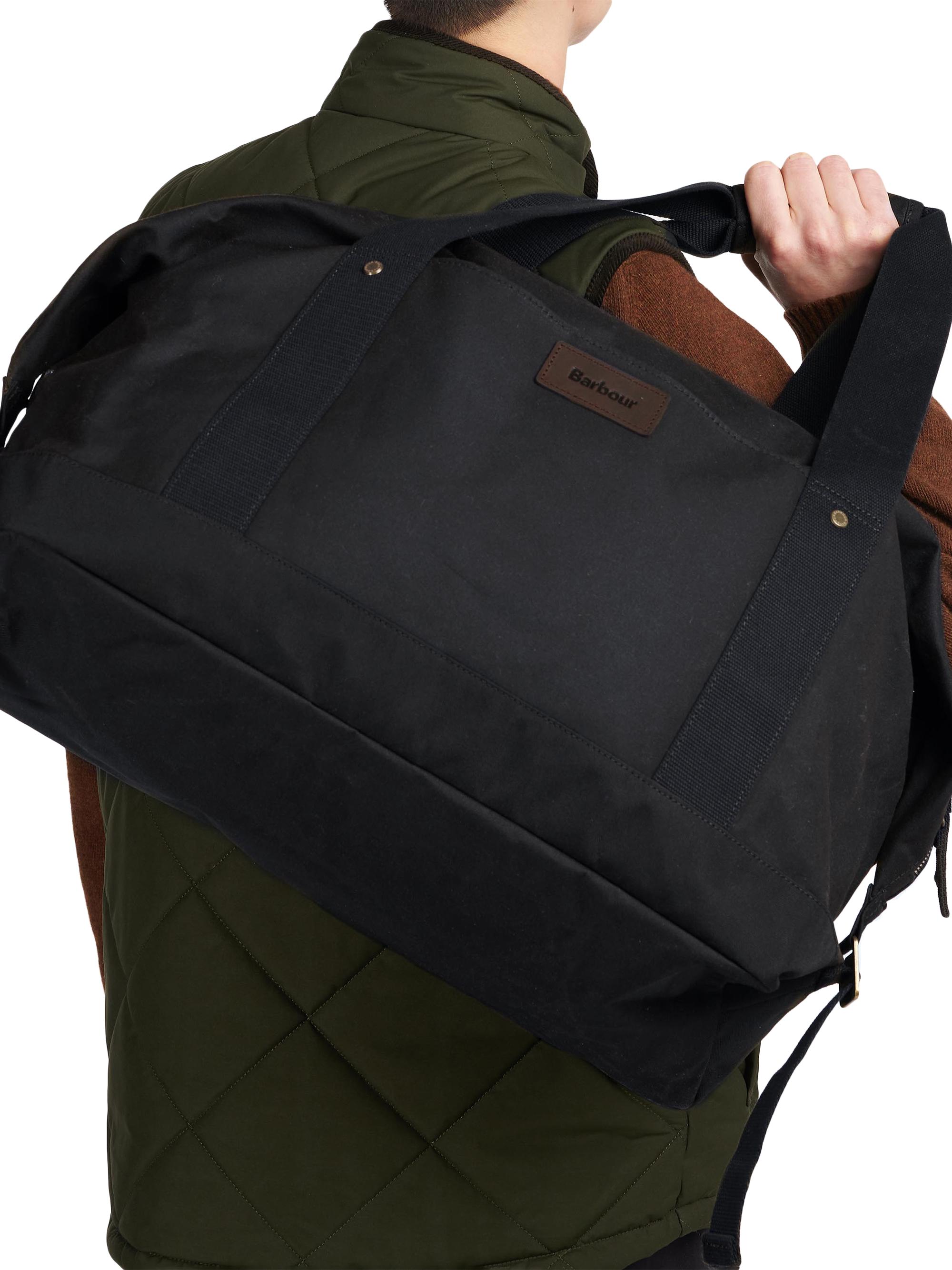 Barbour Men's Cotton Holdall Handle Bag - Navy