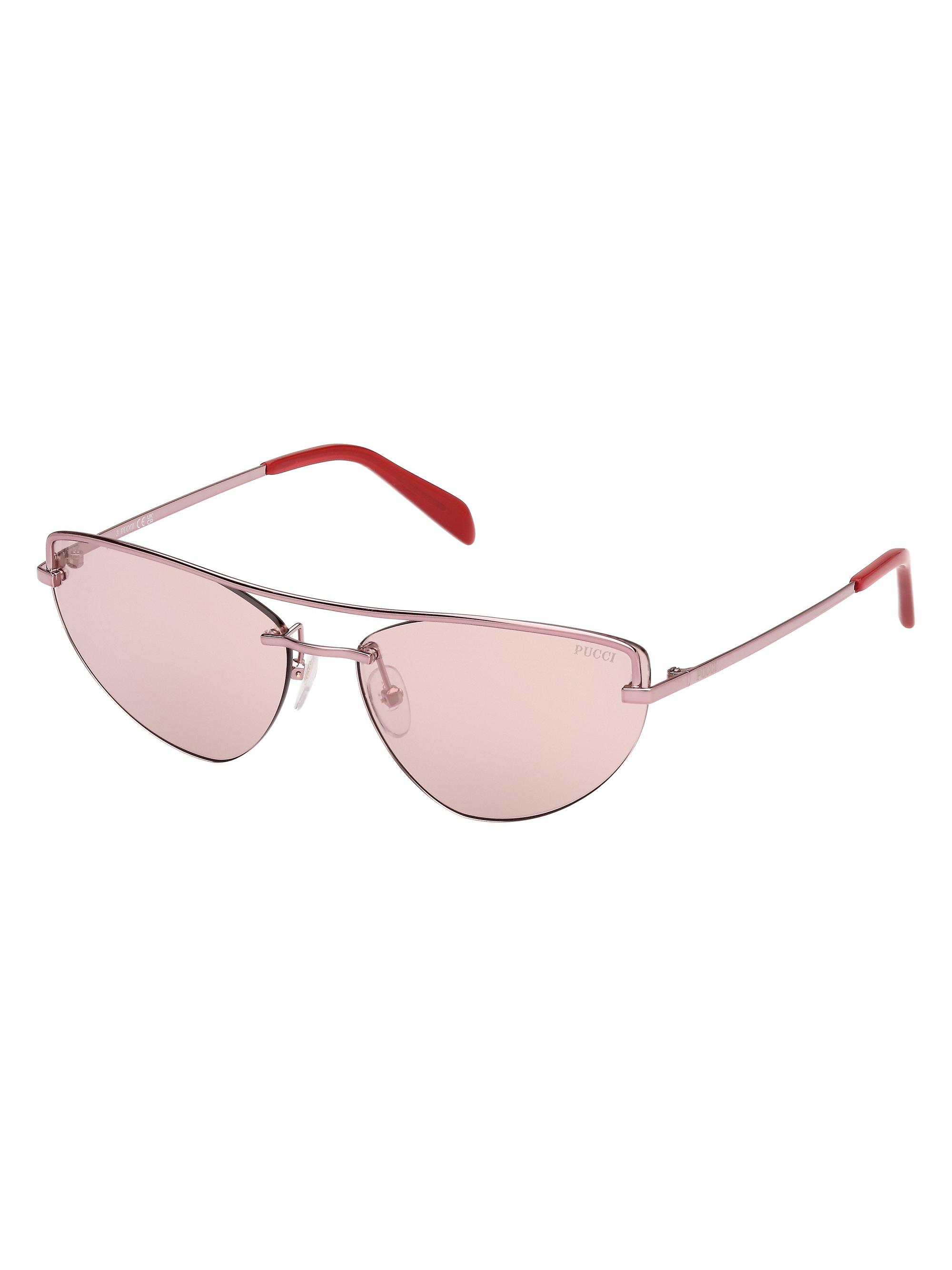 Pucci Women's  59MM Cat-Eye Sunglasses - Shiny Pink Rose Mirror