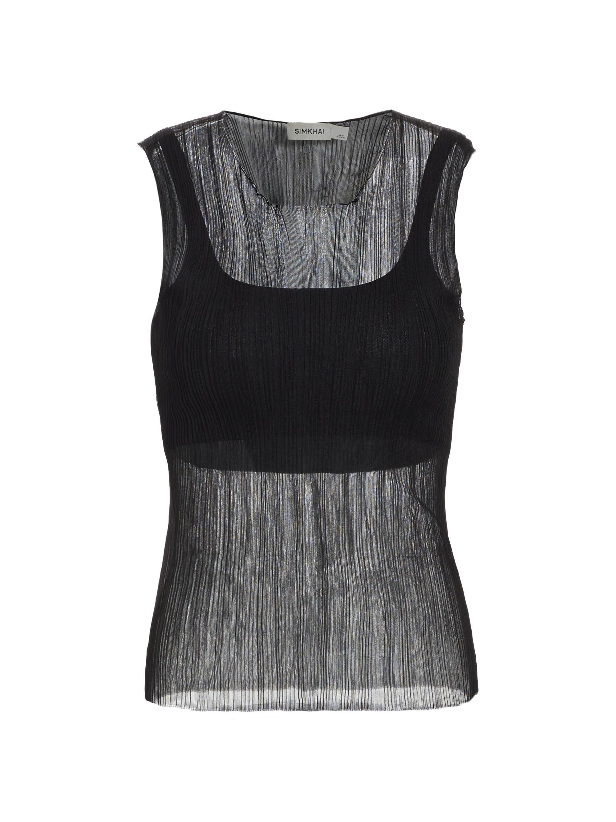 SIMKHAI Women's Oakley Sleeveless Tank Top - Black