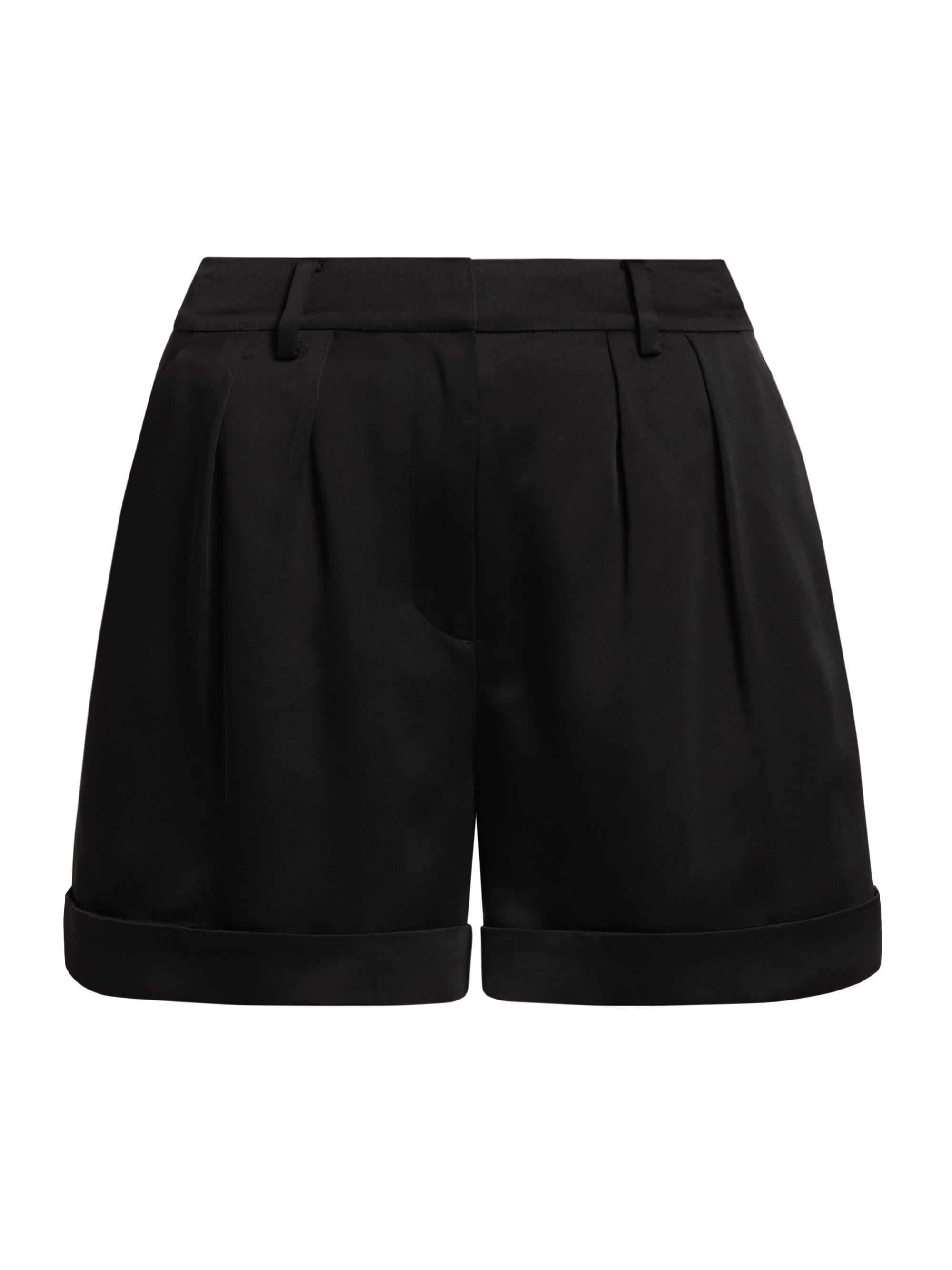 SIMKHAI Women's Devan Pleated Shorts - Black