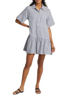 Simkhai Cris striped minidress - White