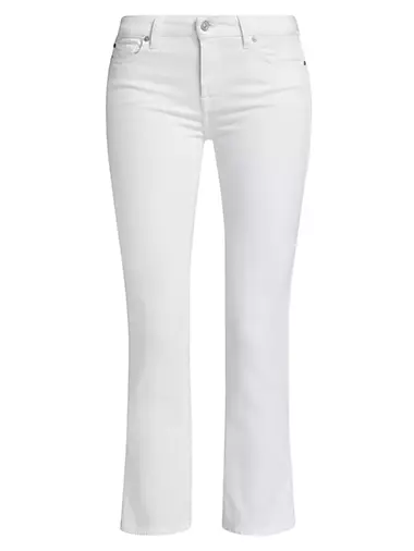 Kimmie Mid-Rise Stretch Straight-Leg Crop Jeans